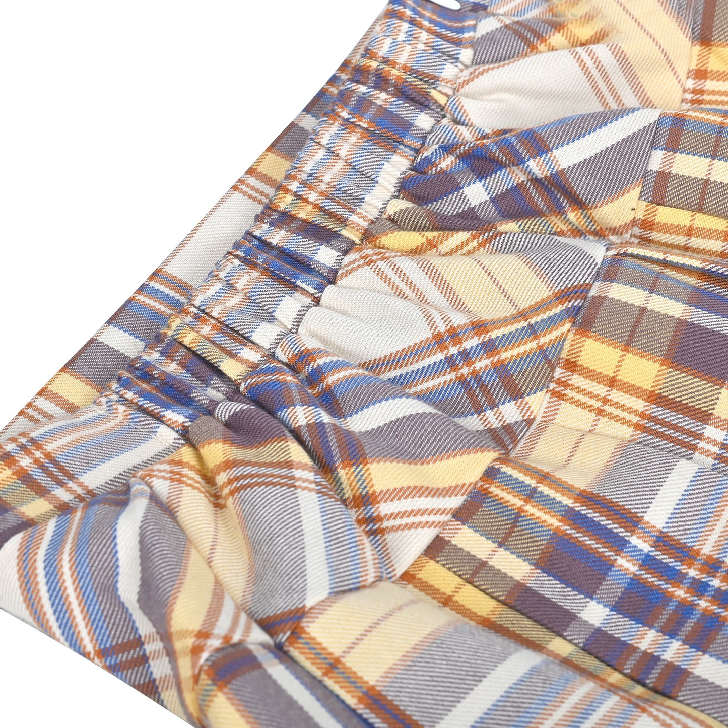 Girls Skirt Back School Uniform Red Tartan Skirt Brown