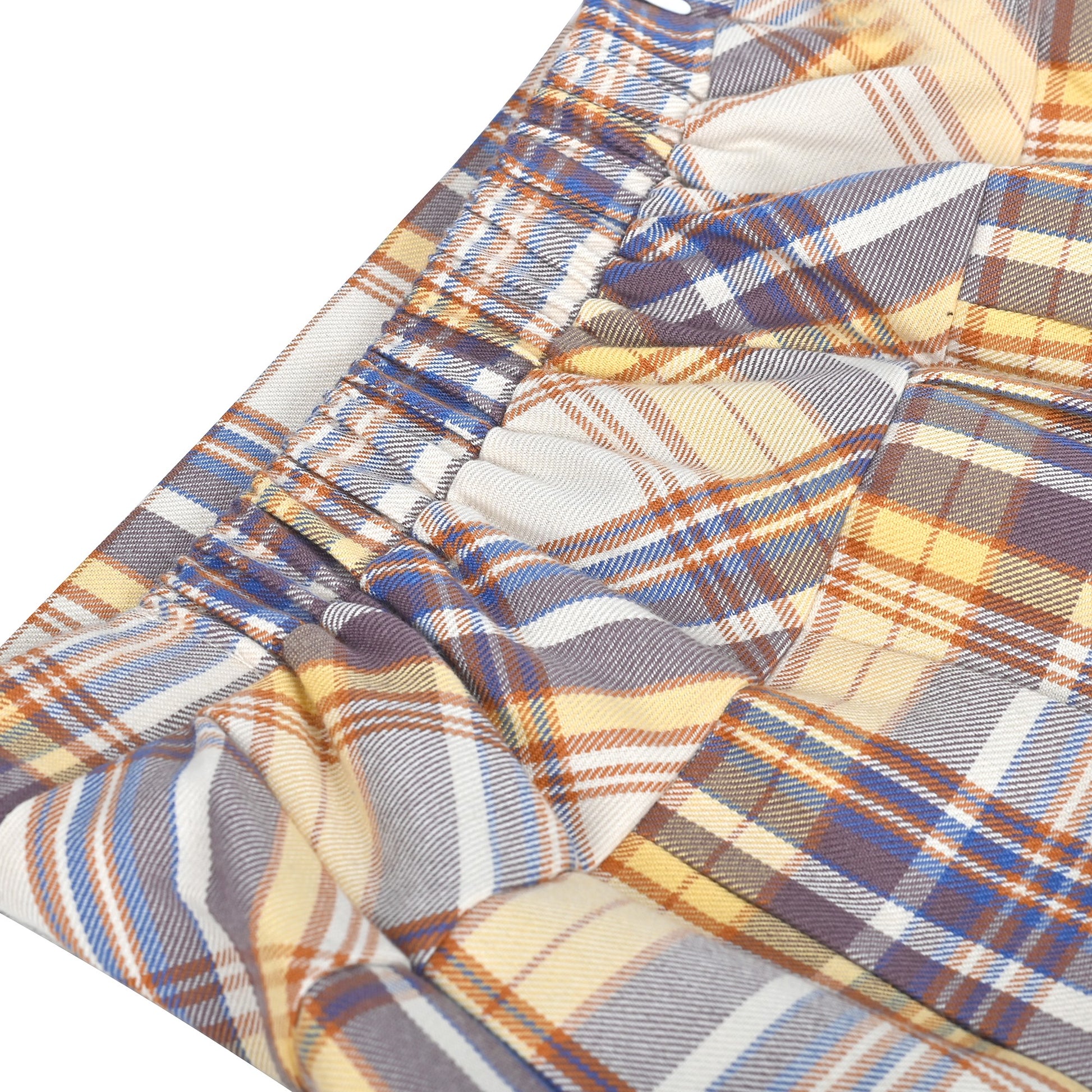 Girls Skirt Back School Uniform Red Tartan Skirt Brown