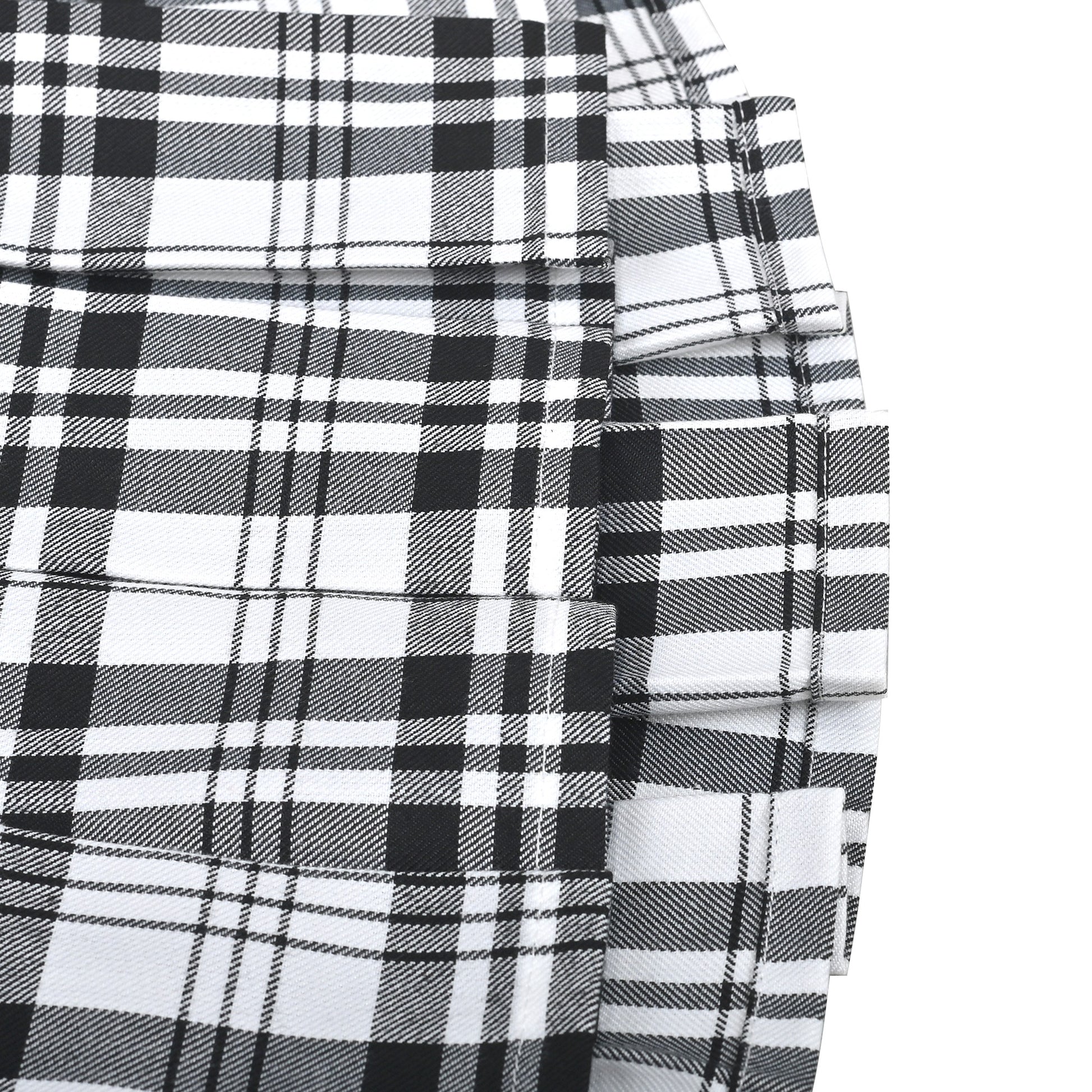 Girls Skirt Back School Uniform Red Tartan Skirt Black
