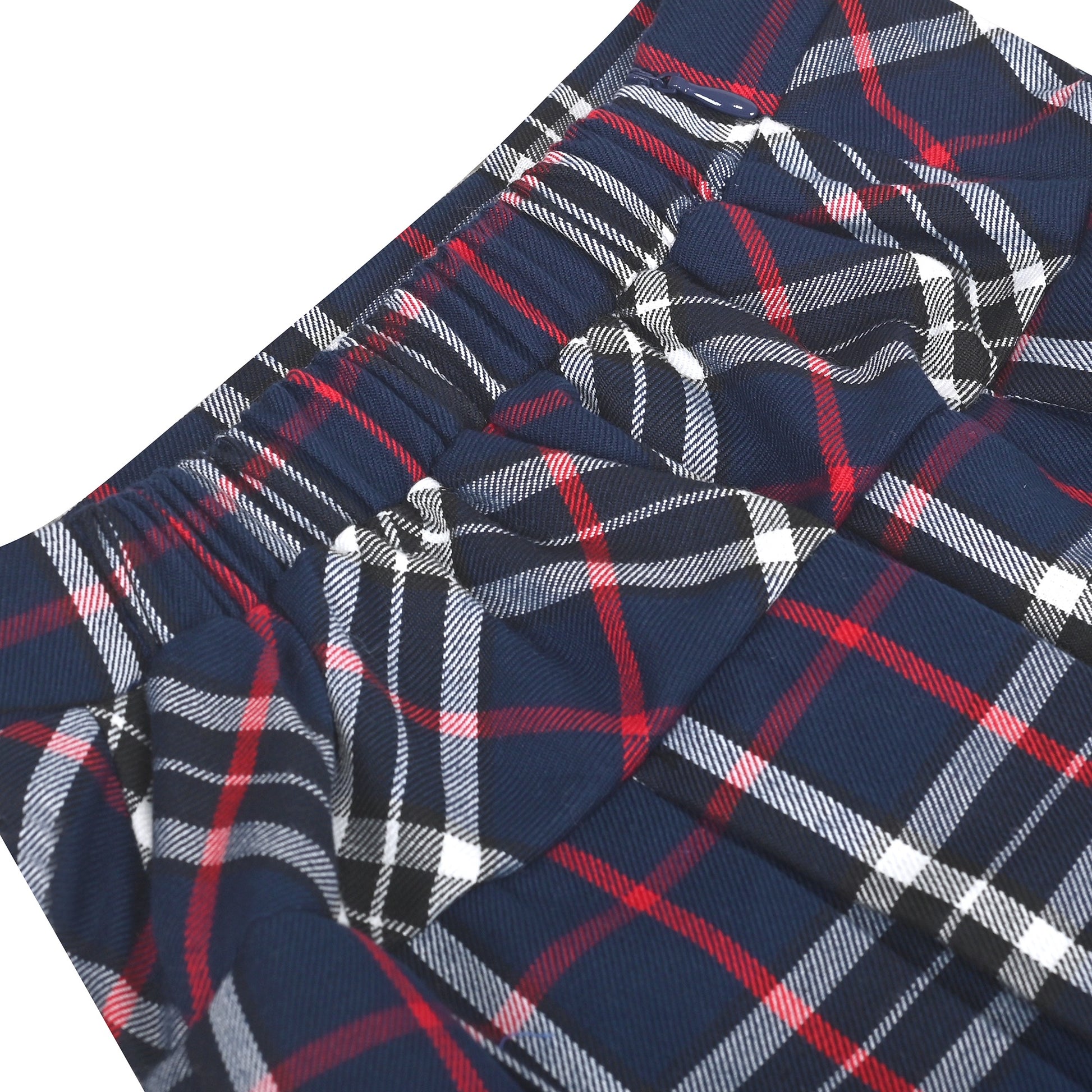 Girls Skirt Back School Uniform Red Tartan Skirt Purple