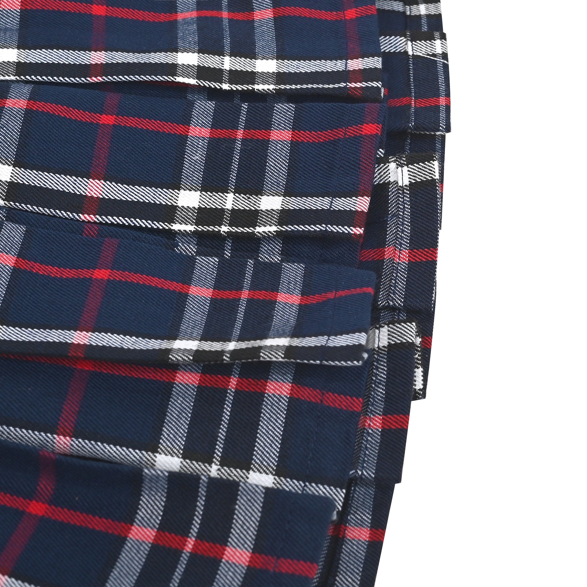Girls Skirt Back School Uniform Red Tartan Skirt Purple