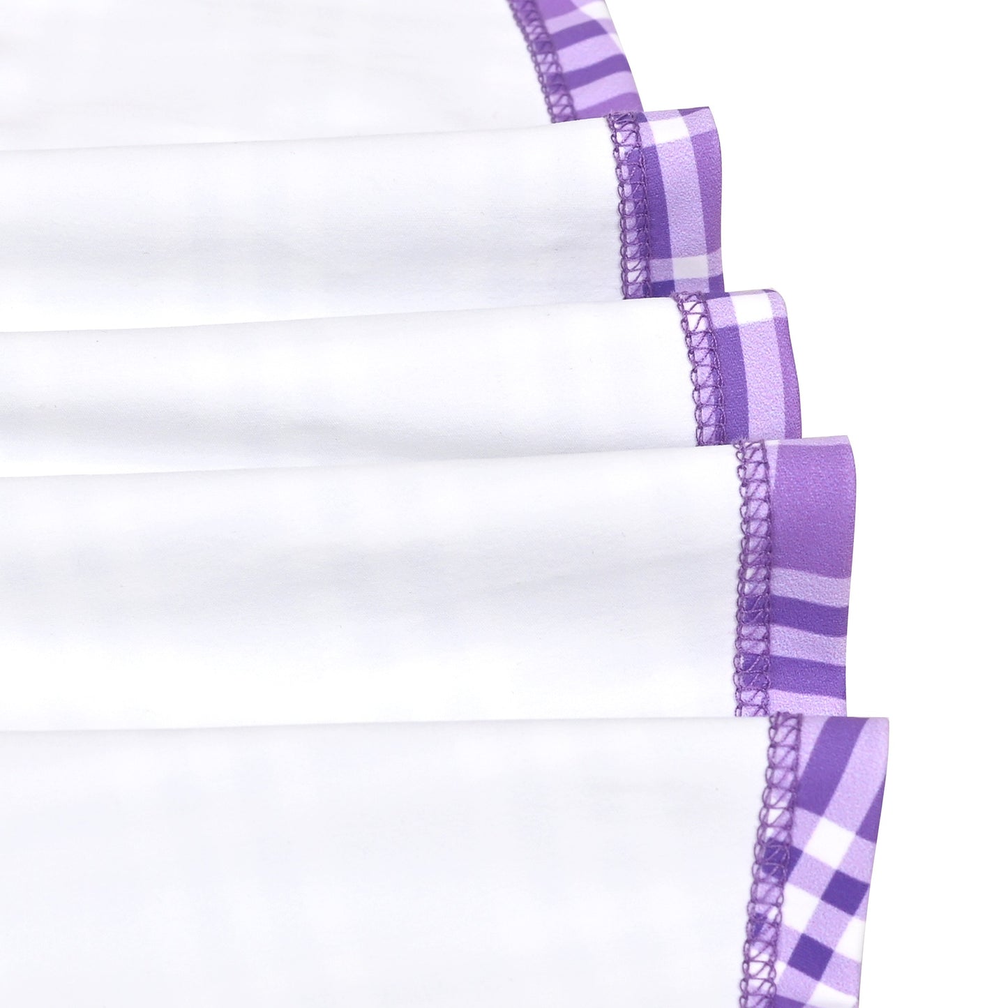 Girls Dress Tan Beige Asymmetric Collar Knit Preppy School Family Short Sleeve Purple