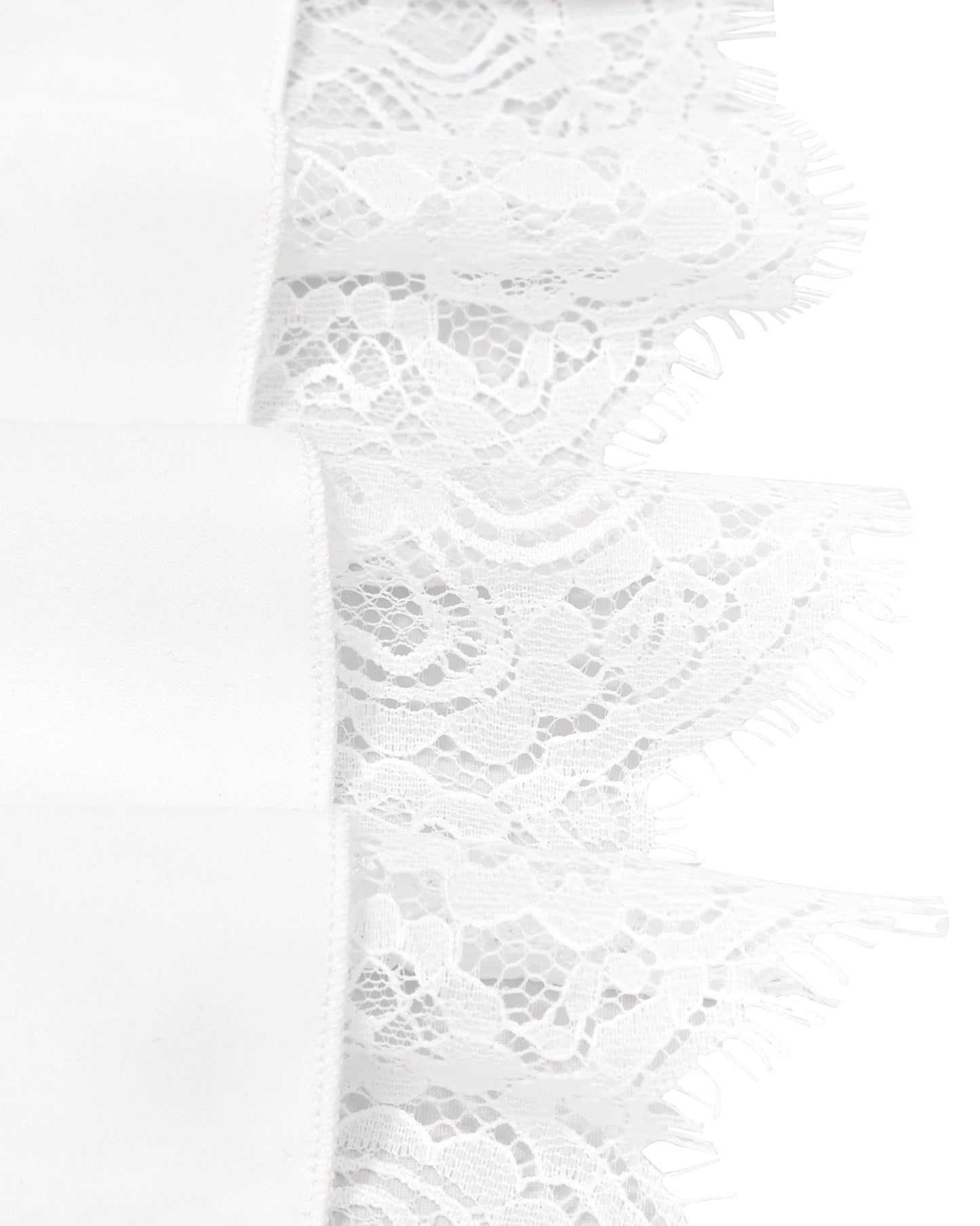 Girls Dress Beige Lace A-Line with Tiered Ruffle Hem Sleeveless Round Neck Party Wedding White