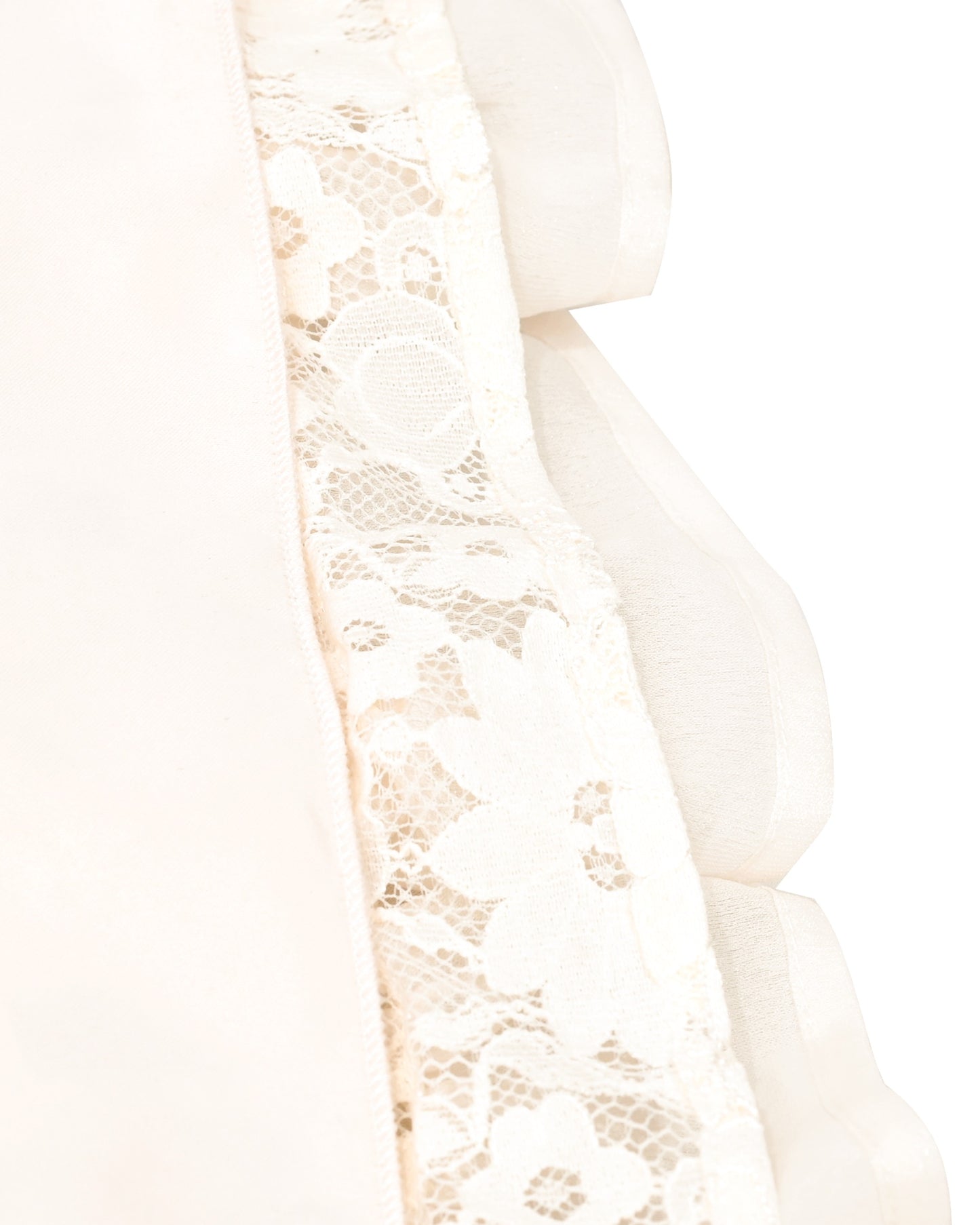 Girls Dress Beige Lace A-Line with Tiered Ruffle Hem Sleeveless Round Neck Party Wedding Beige