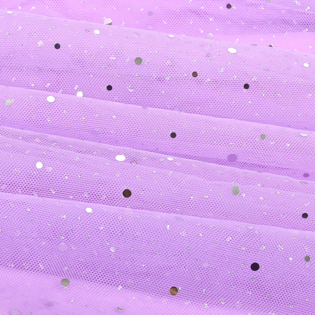 Girls Dress Green Lace Tulle Gradient Skirt Shiny Star Sleeveless - Light Purple