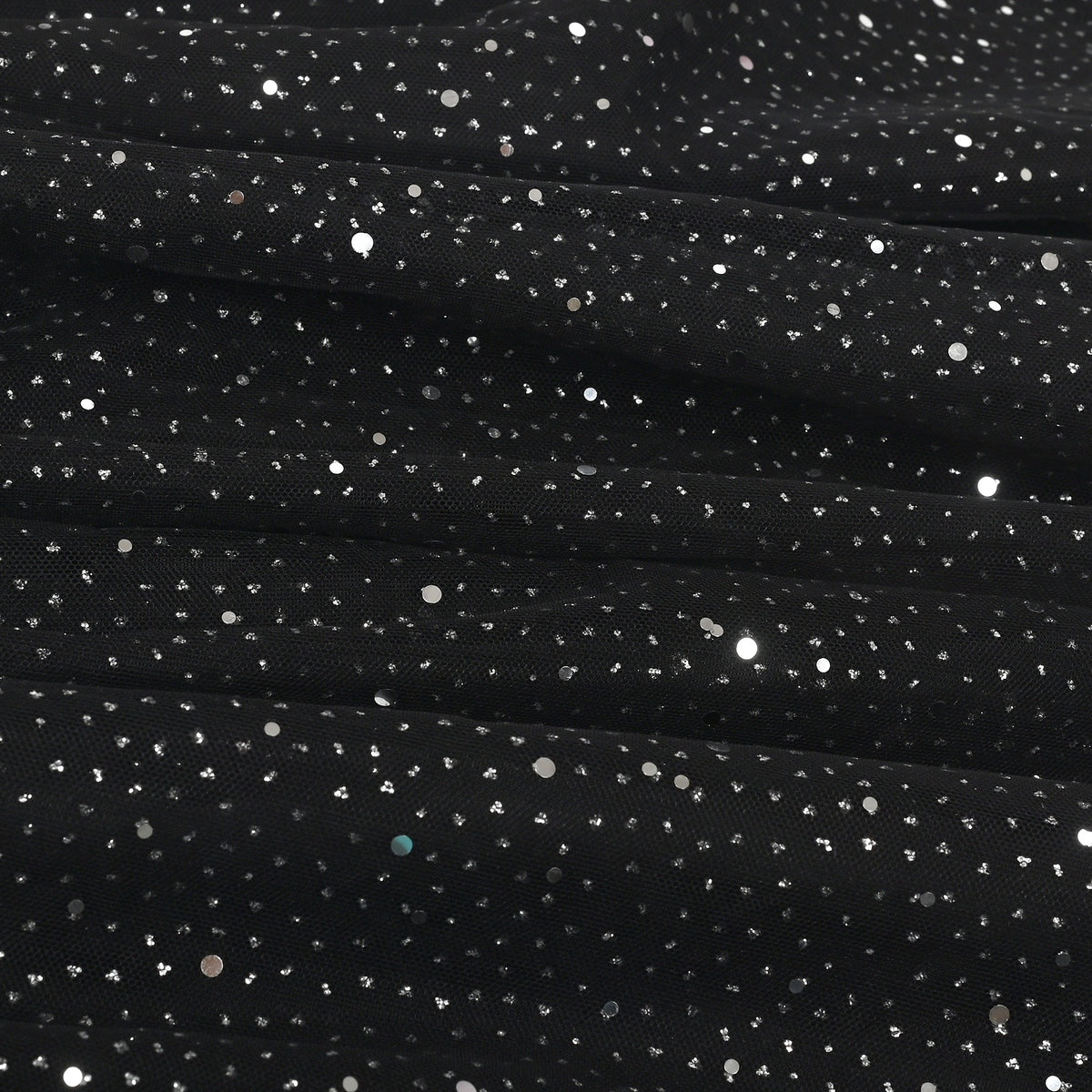 Girls Dress Green Lace Tulle Gradient Skirt Shiny Star Sleeveless - Black