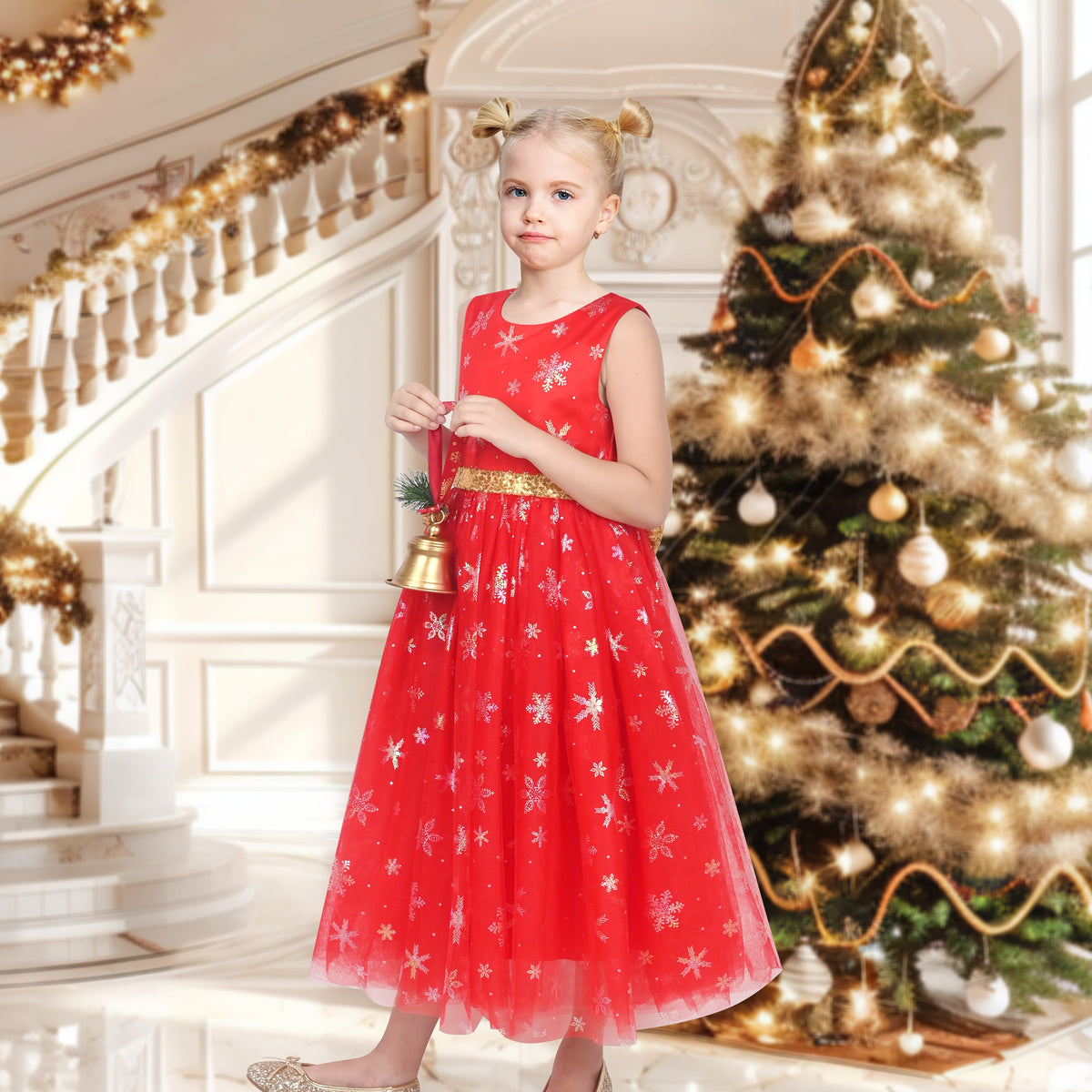 Girls Dress Sleeveless Burgundy Ball Gown Wedding Party Pageant - Red Star