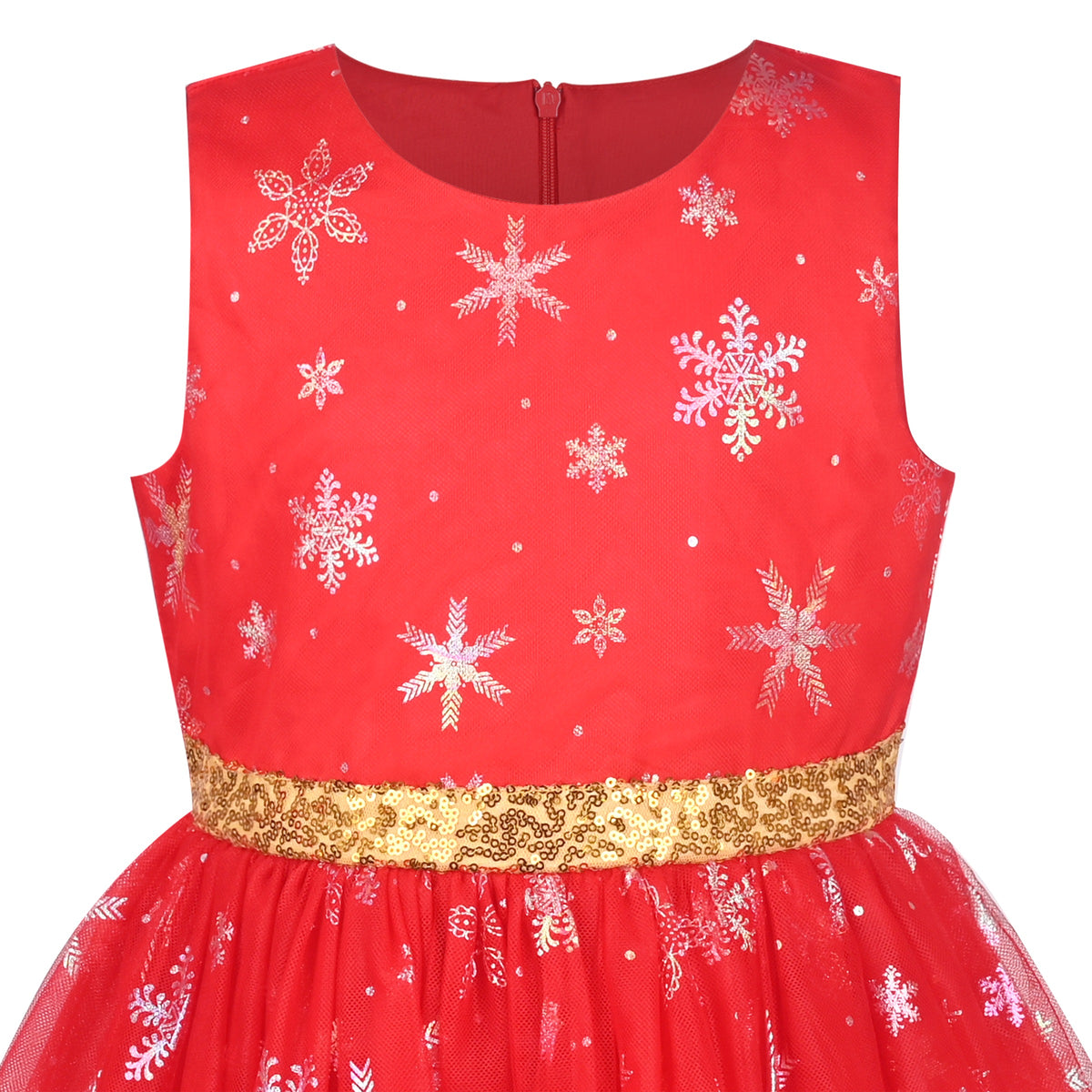 Girls Dress Sleeveless Burgundy Ball Gown Wedding Party Pageant - Red Star