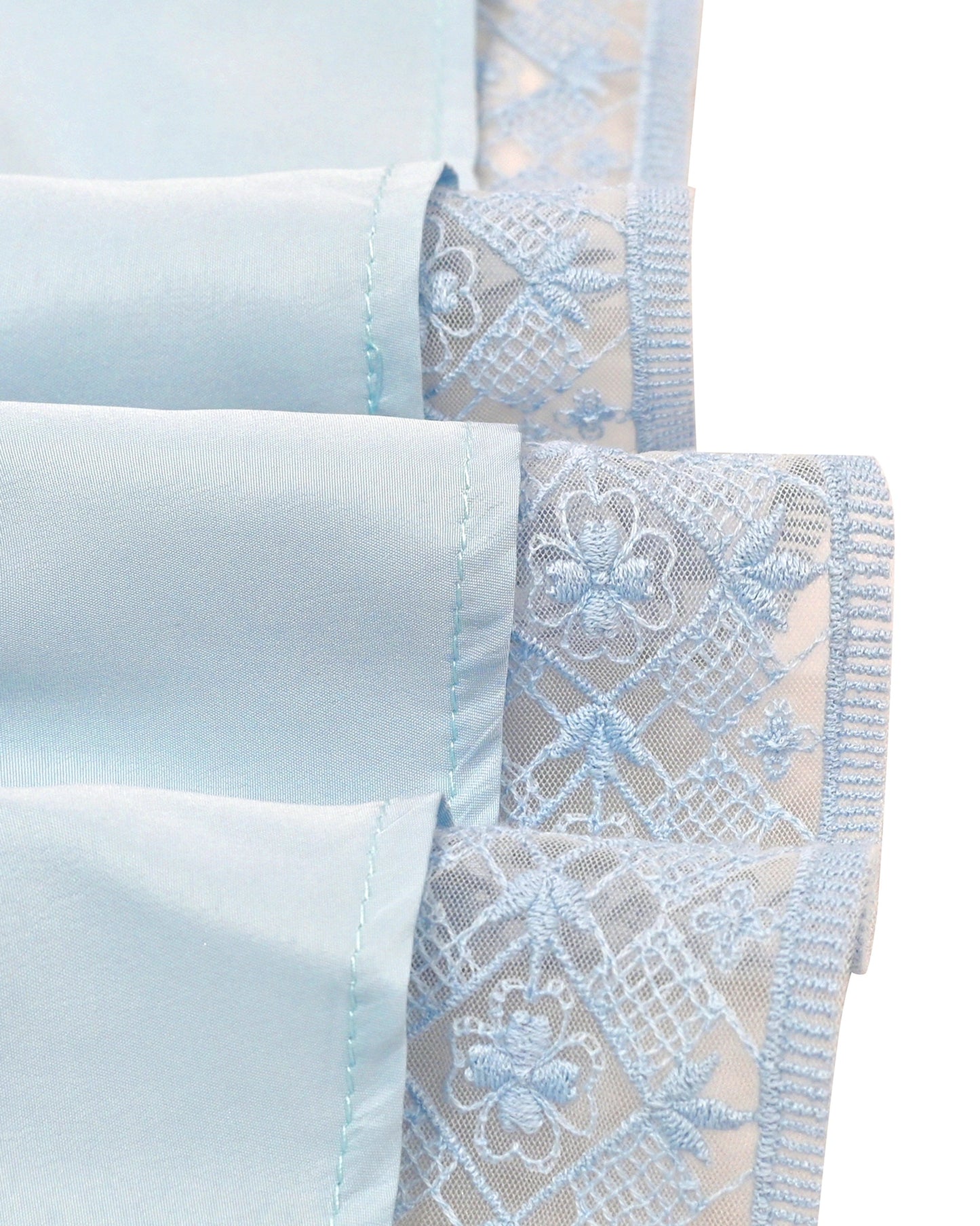 Flower Girls Dress Lace Trim Bow Communion Wedding Baptism Ceremony Birthday Formal Blue