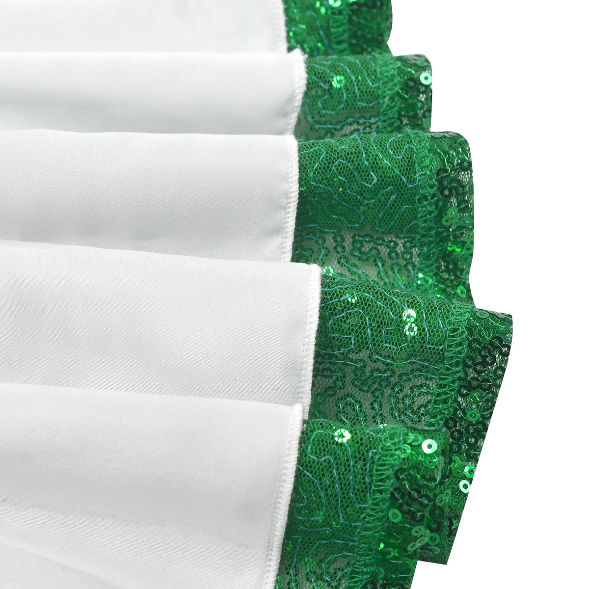 Girls Dress Silver Purple Shiny Glitter Sequin Color Block Sleeveless - Green Gradient