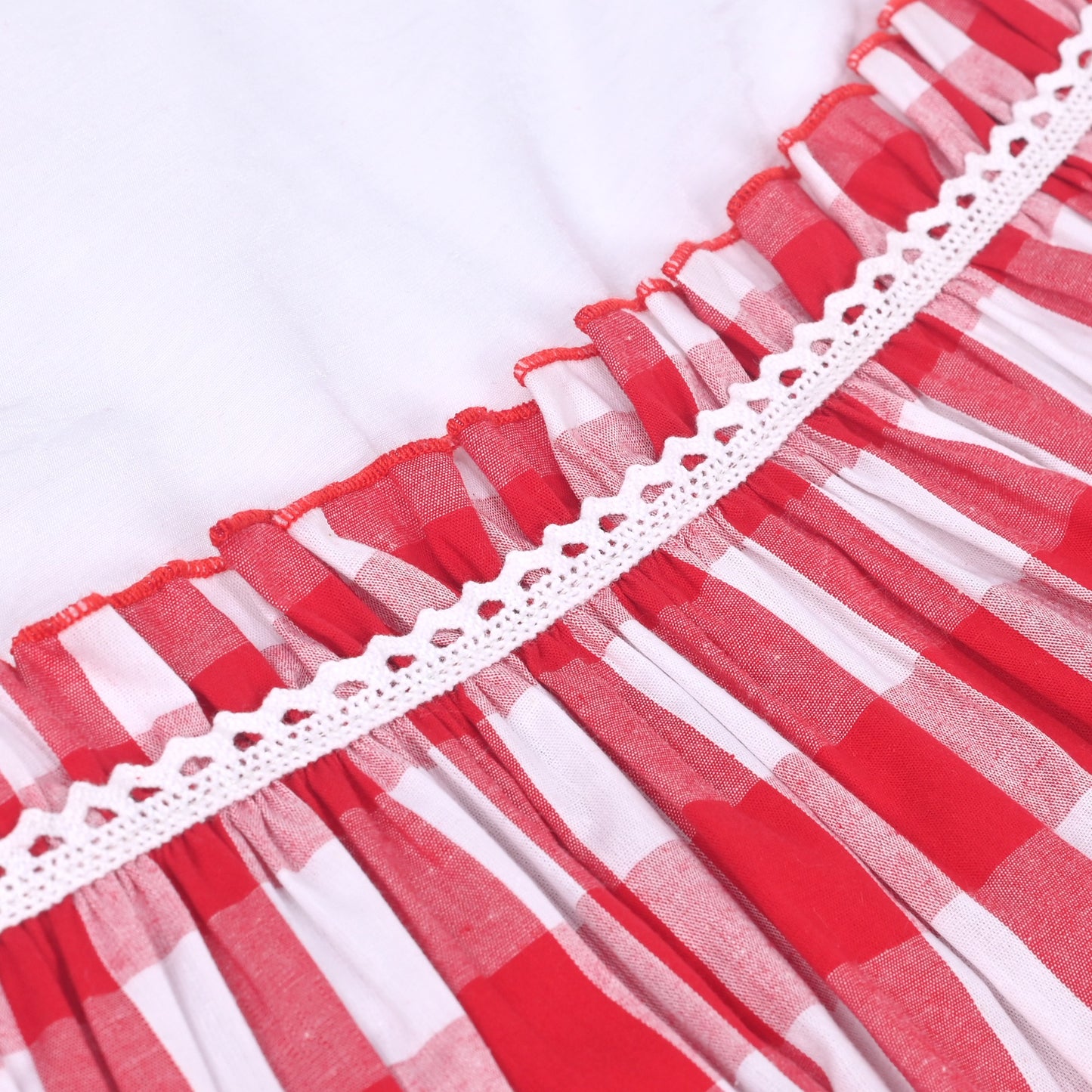 Girls Dress St Patrick Shamrock Irish Holiday Gingham Sundress Daily Red