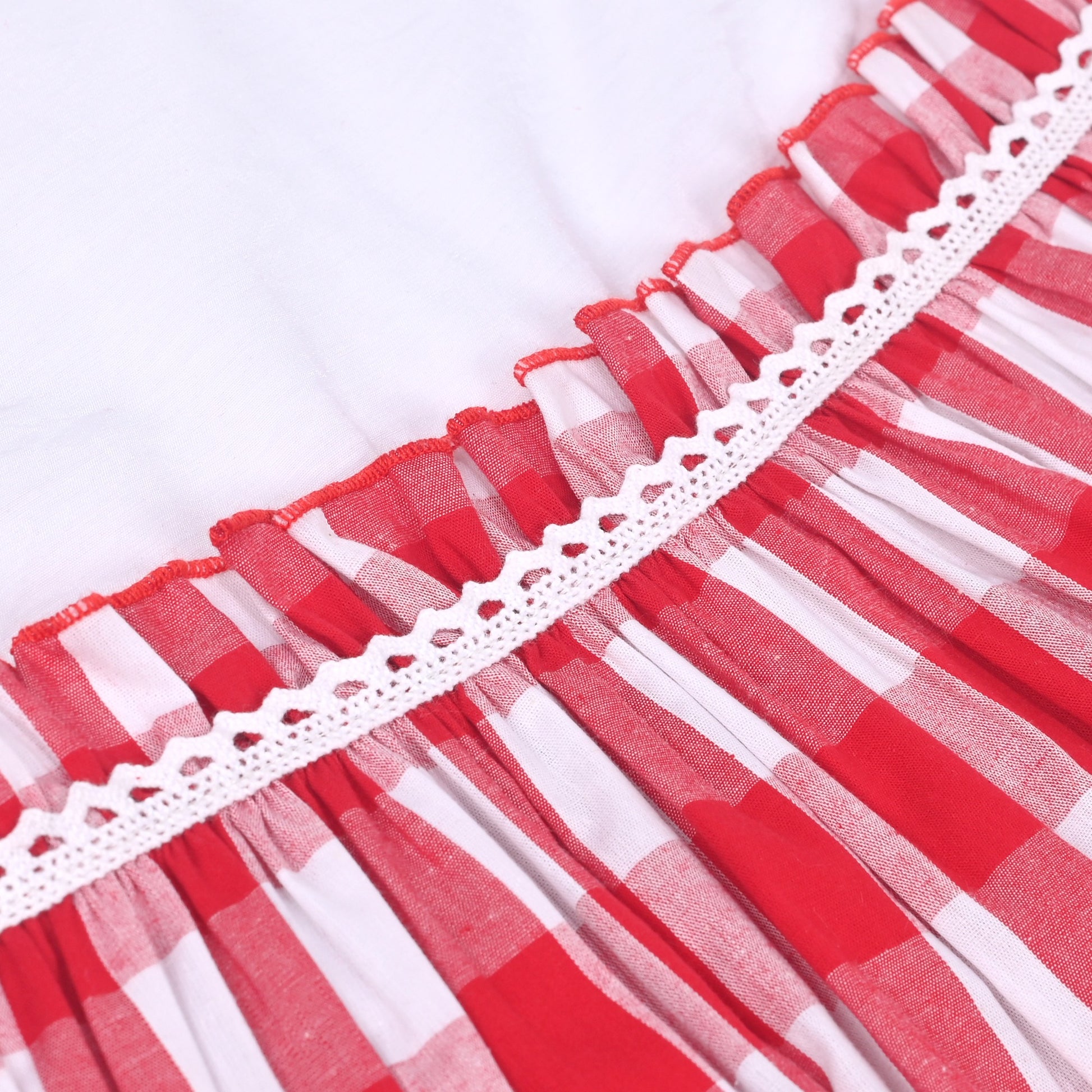 Girls Dress St Patrick Shamrock Irish Holiday Gingham Sundress Daily Red