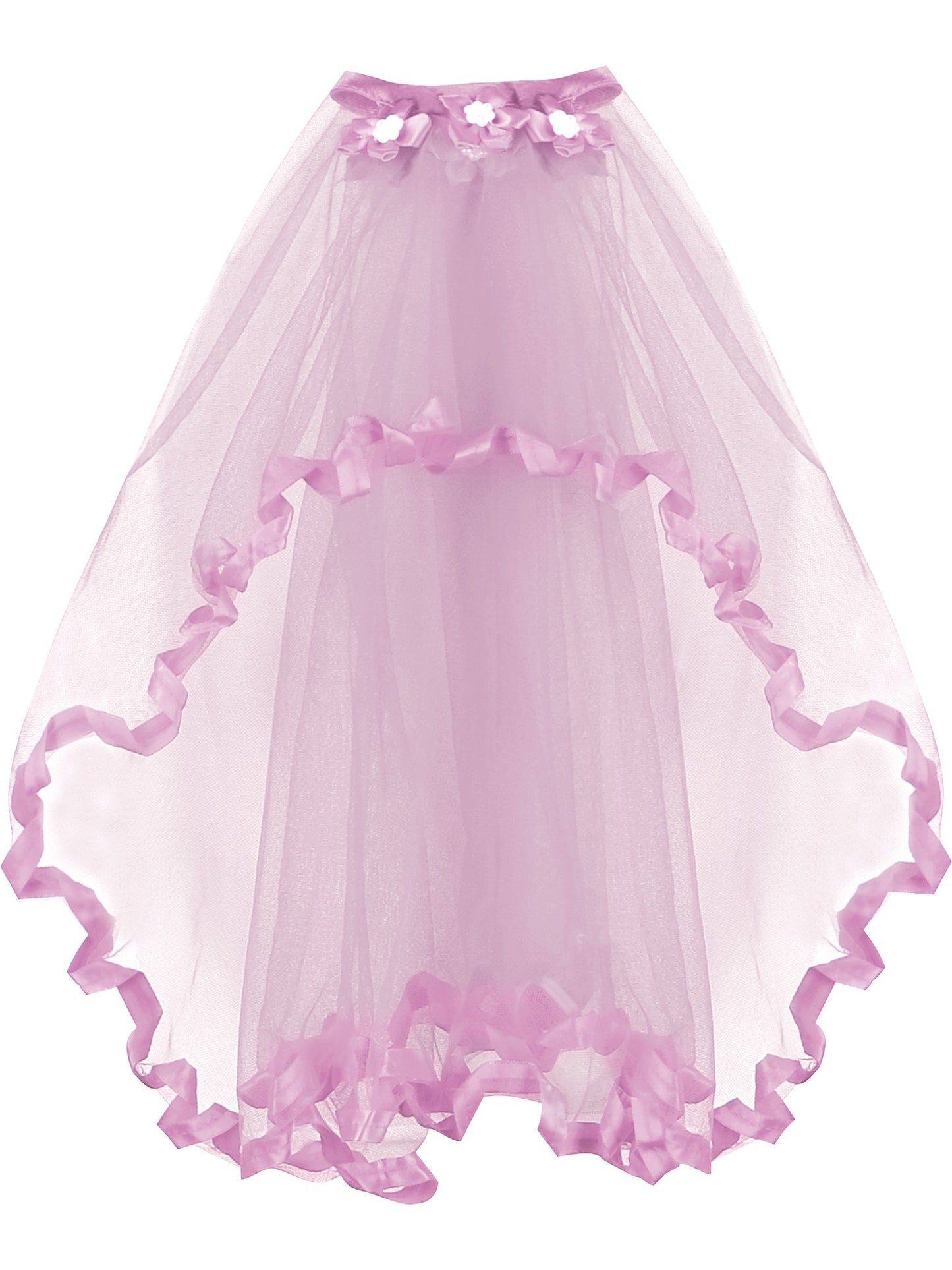 Flower Girls Dress Tulle Spaghetti Strap Pearl Ruffle Hem Wedding Bridesmaid Green Purple