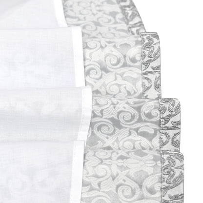 Girls Dress Gray Bow Jacquard Flared Sleeveless Princess Wedding Formal Special - Silver
