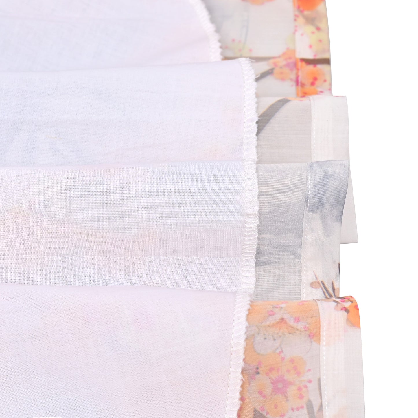 Girls Dress Floral Butterfly Organza Pearl Button Slit 3/4 Sleeve Traditional Party Pink