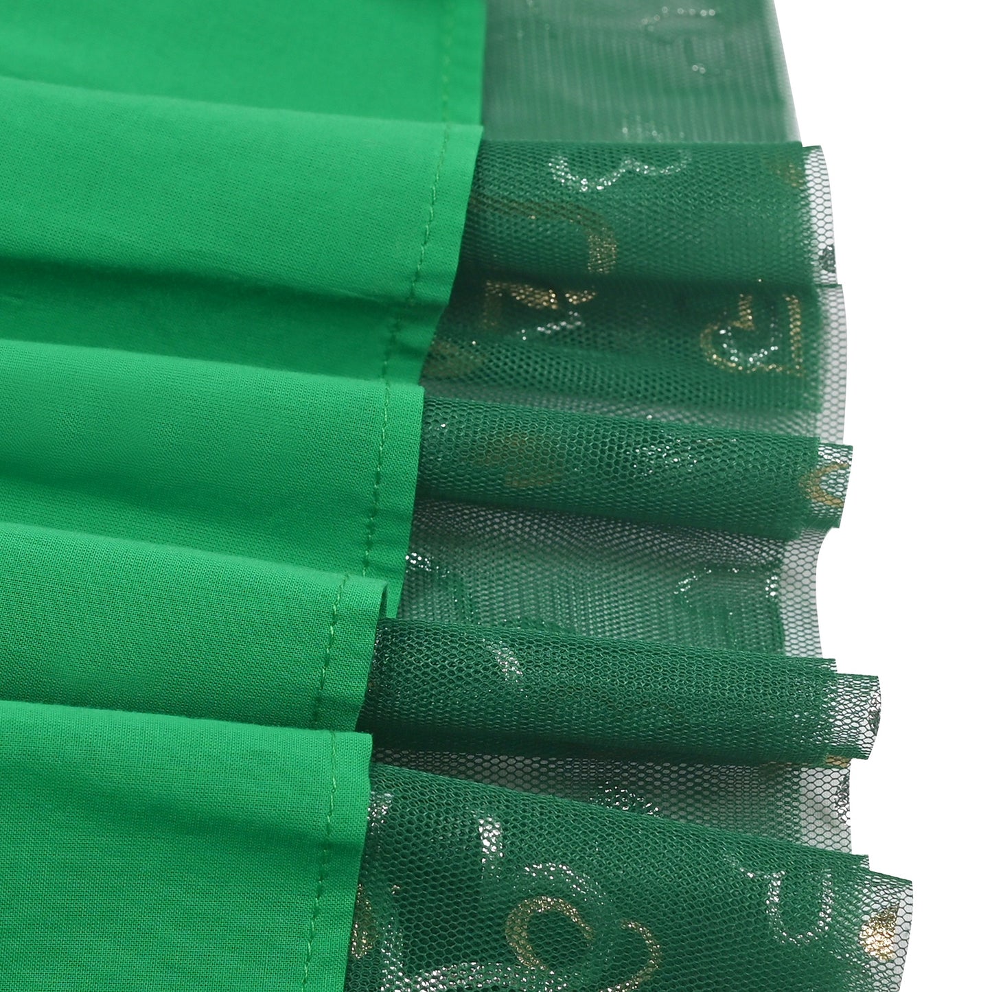 Girls Dress Black Heart Tulle Party Velvet Valentine's Day Party Green