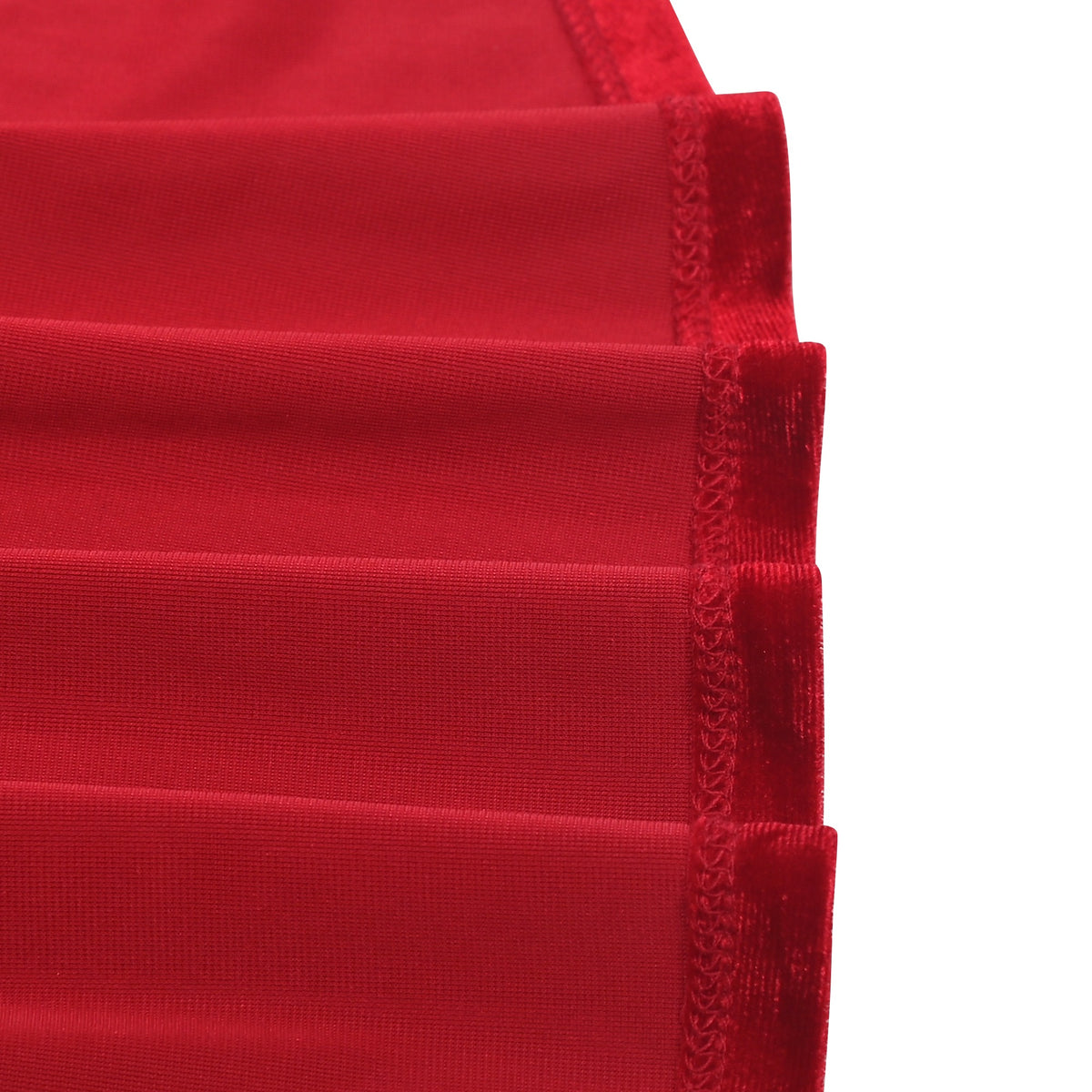 Girls Dress Christmas Hat Red Velvet Long Sleeve Holiday - Black Belt