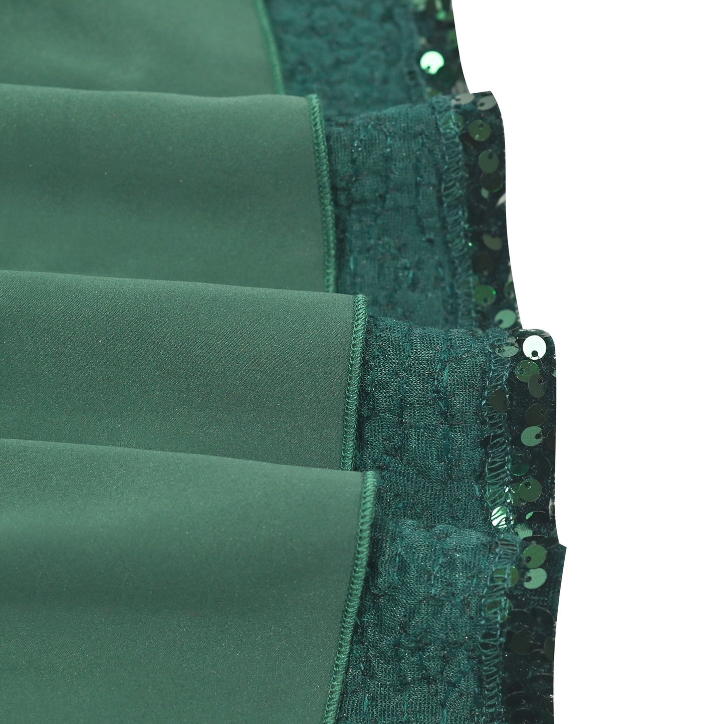 Girls Dress Emerald Sparkle Sequin Long Sleeve Christmas Holiday New Year Celebration Green