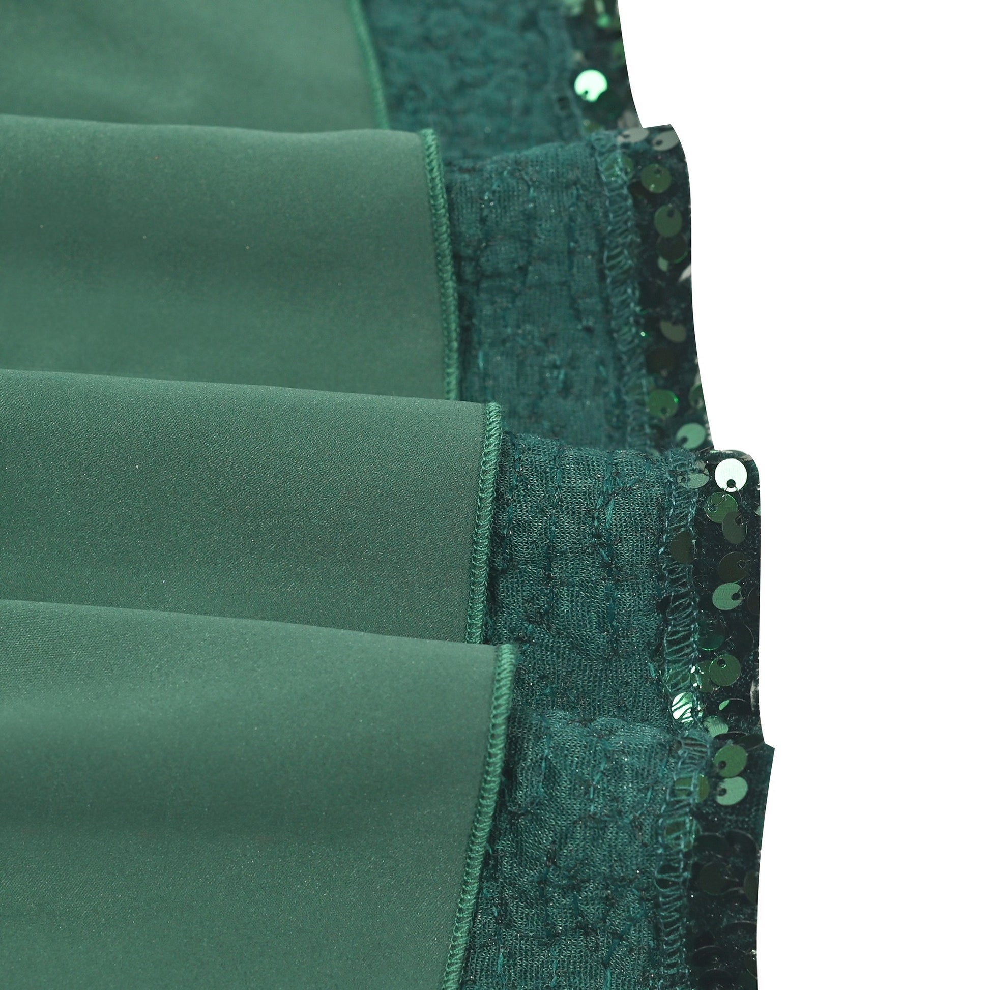 Girls Dress Emerald Sparkle Sequin Long Sleeve Christmas Holiday New Year Celebration Green