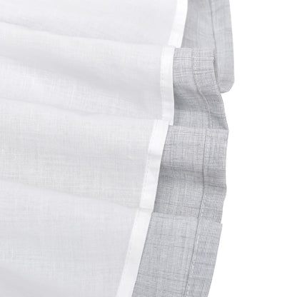 Girls Dress White Collar Back School Cotton Casual - Light Gray