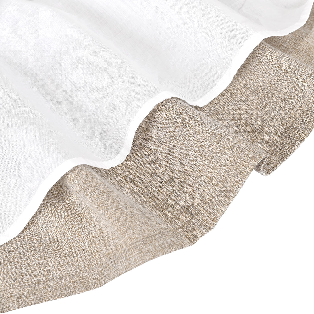 Girls Dress White Collar Back School Cotton Casual - Light Brown