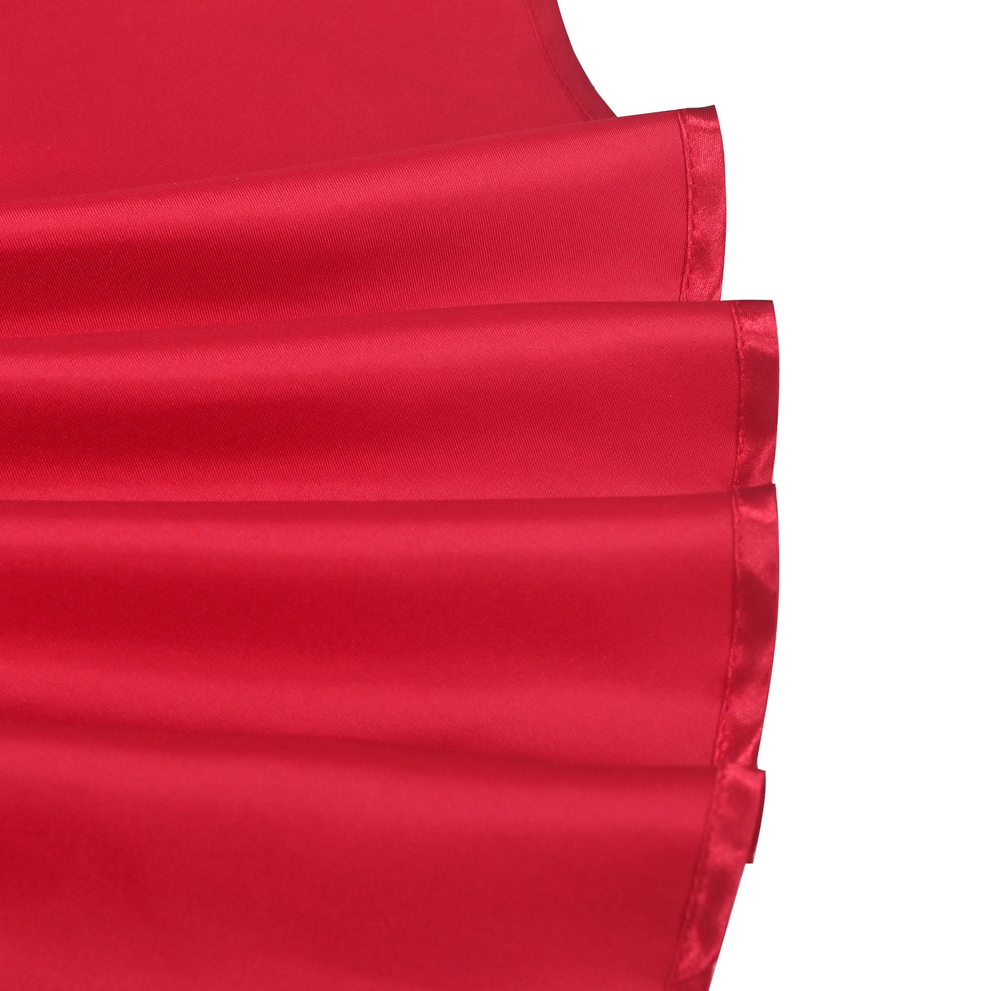 Girls Red Satin Cape Cloak Princess Role Pretend Play Fancy Costume Halloween Red