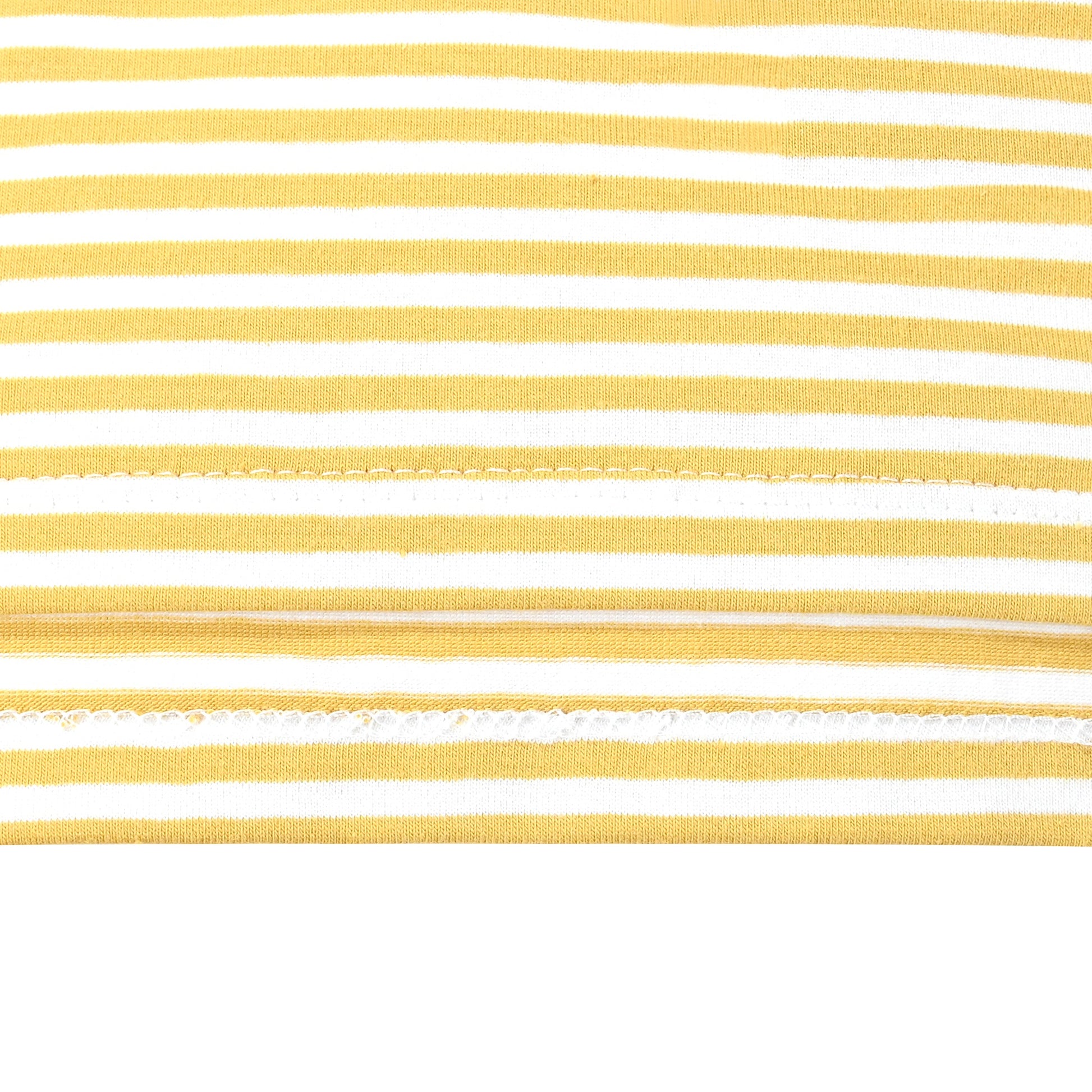 Girls T-shirt Crop Top Pink Lettuce Trim Ribbed Knit Crewneck Daily Yellow
