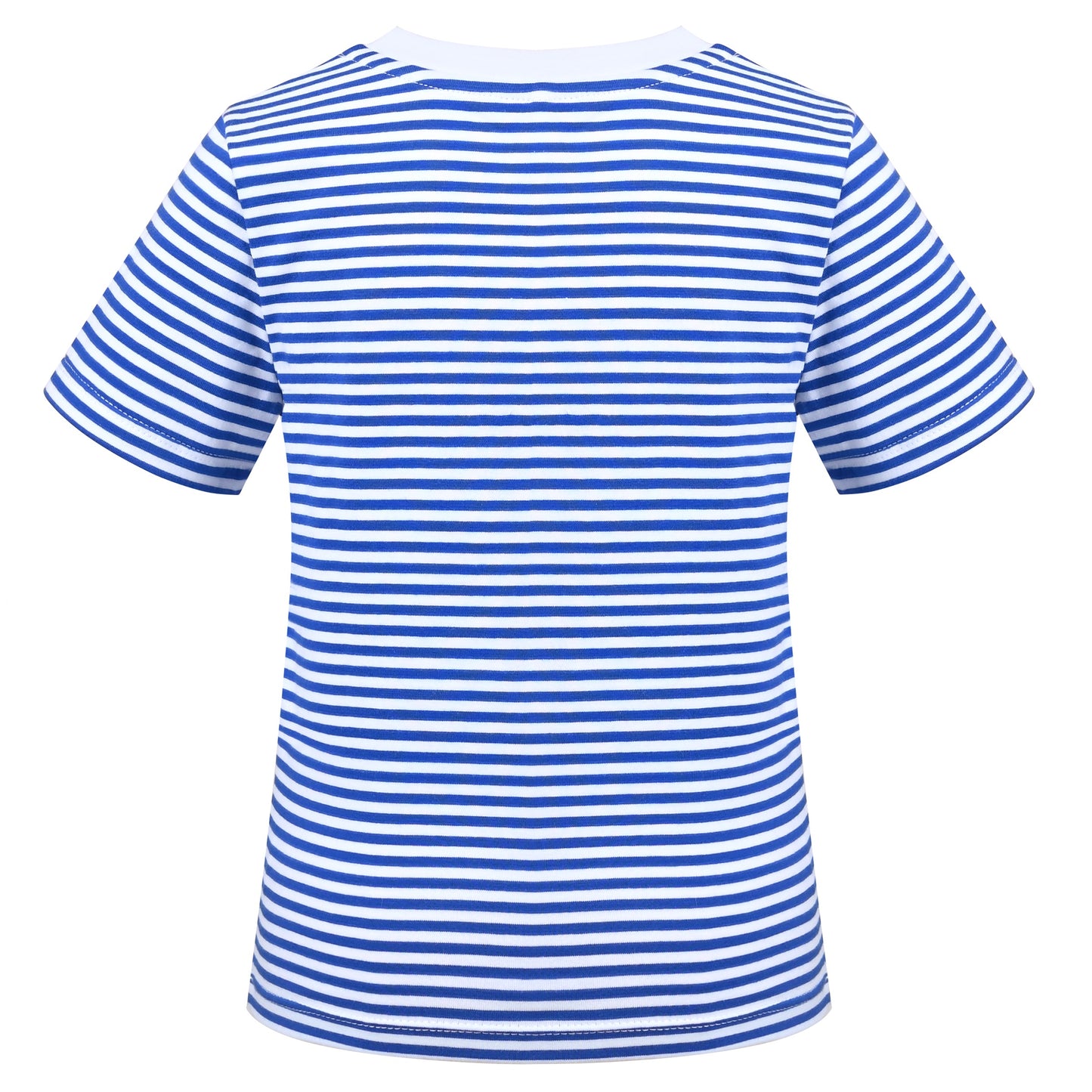 Girls T-shirt Crop Top Pink Lettuce Trim Ribbed Knit Crewneck Daily Blue