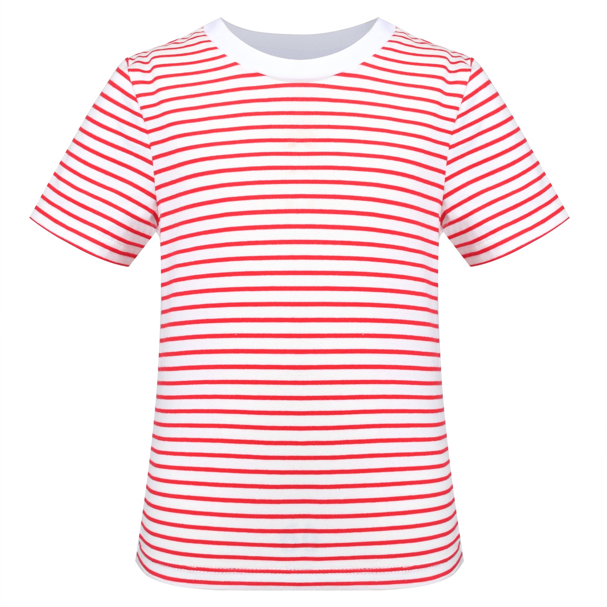 Girls T-shirt Crop Top Pink Lettuce Trim Ribbed Knit Crewneck Daily Red