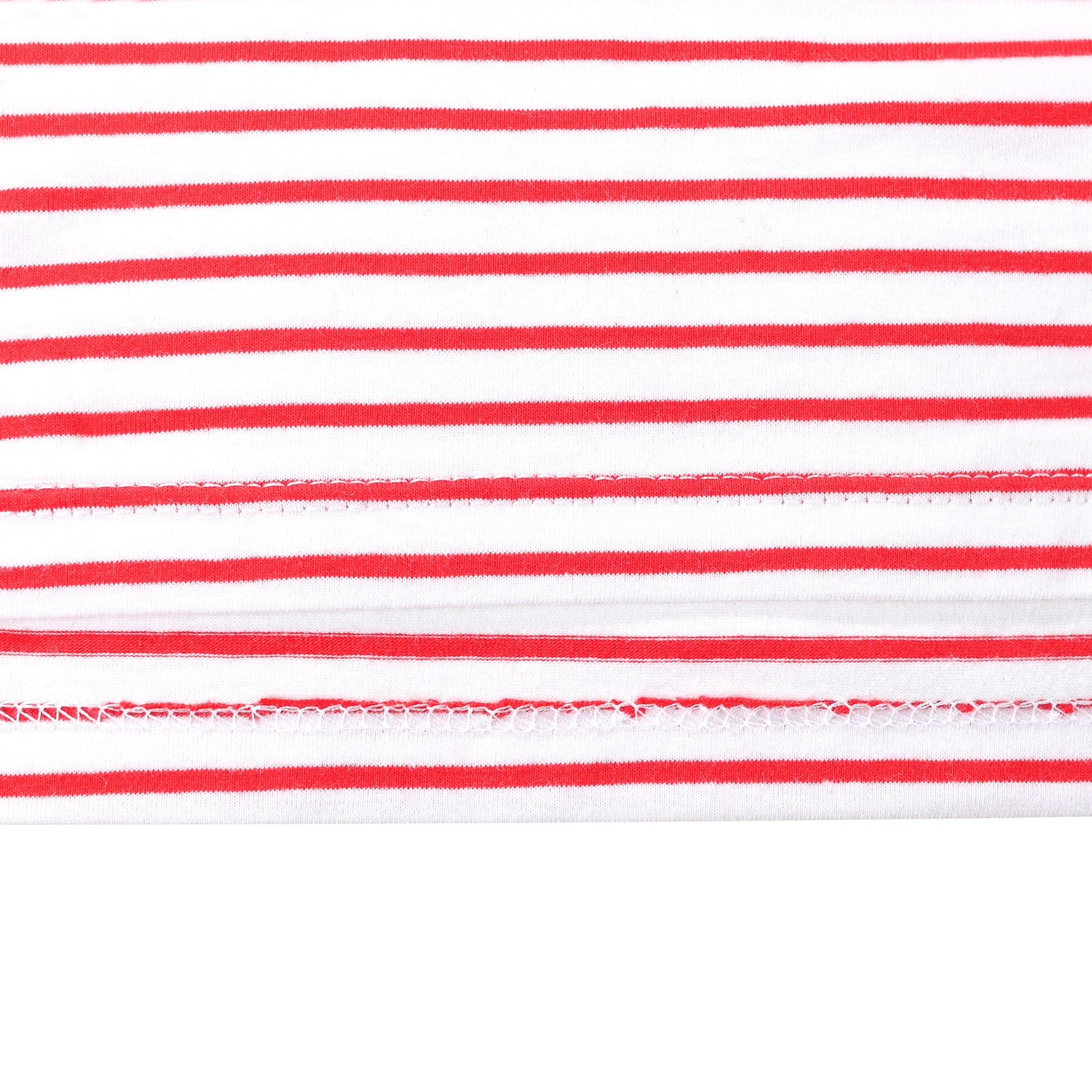 Girls T-shirt Crop Top Pink Lettuce Trim Ribbed Knit Crewneck Daily Red