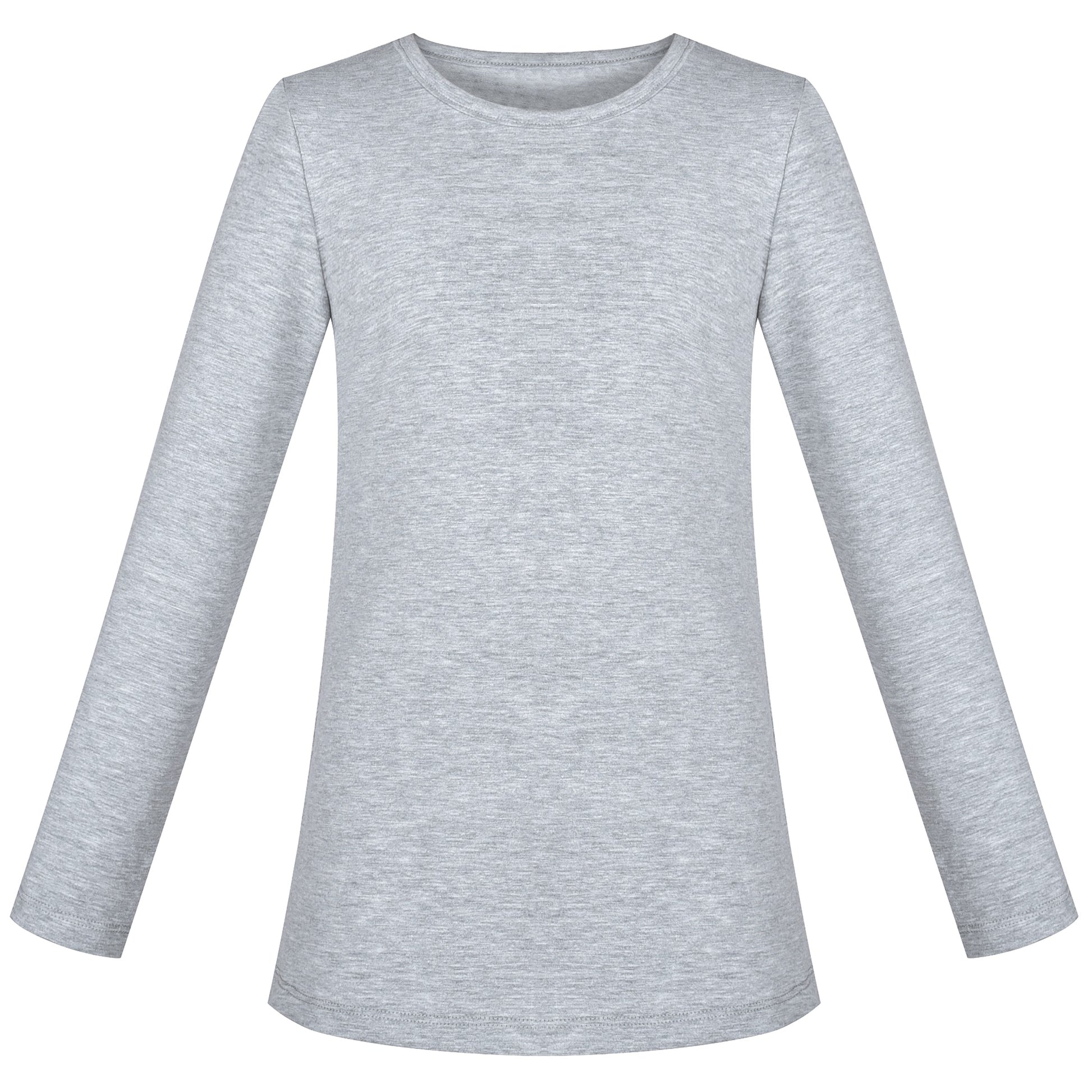 Girls Tee Purple Unicorn Magical Soft Cotton Ruffle Long Sleeve Casual Gray