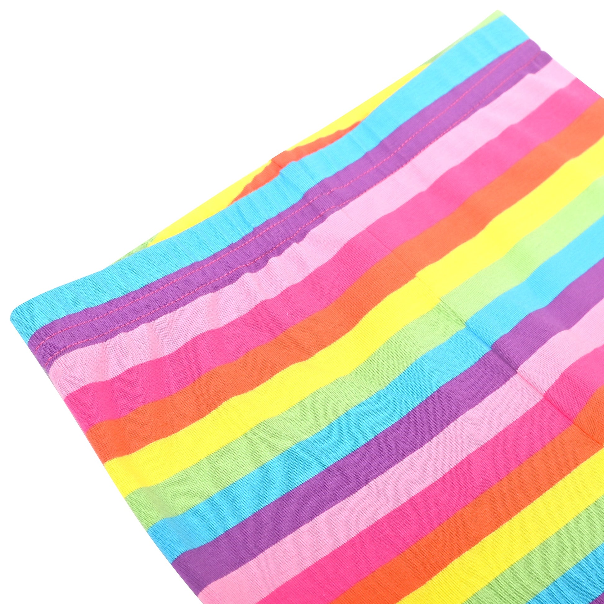 Girls Toddler Trousers Leggings Full Length Cotton Soft Elastic Preppy Rainbow Multi-Color