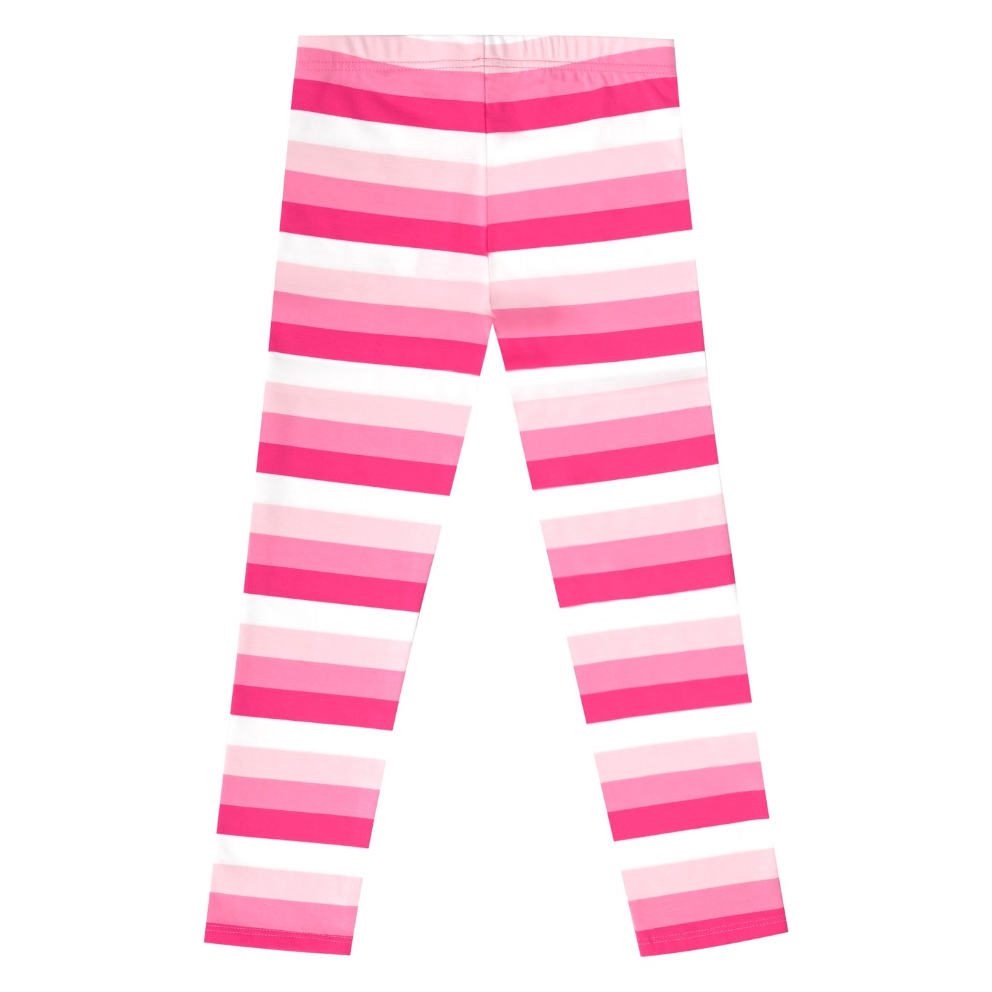 Girls Toddler Trousers Leggings Full Length Cotton Soft Elastic Preppy Rainbow Pink