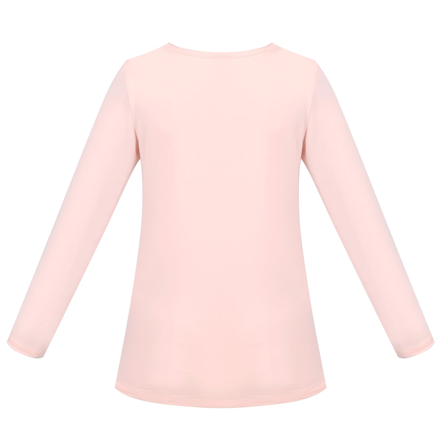 Girls Tee Purple Unicorn Magical Soft Cotton Ruffle Long Sleeve Casual Pink