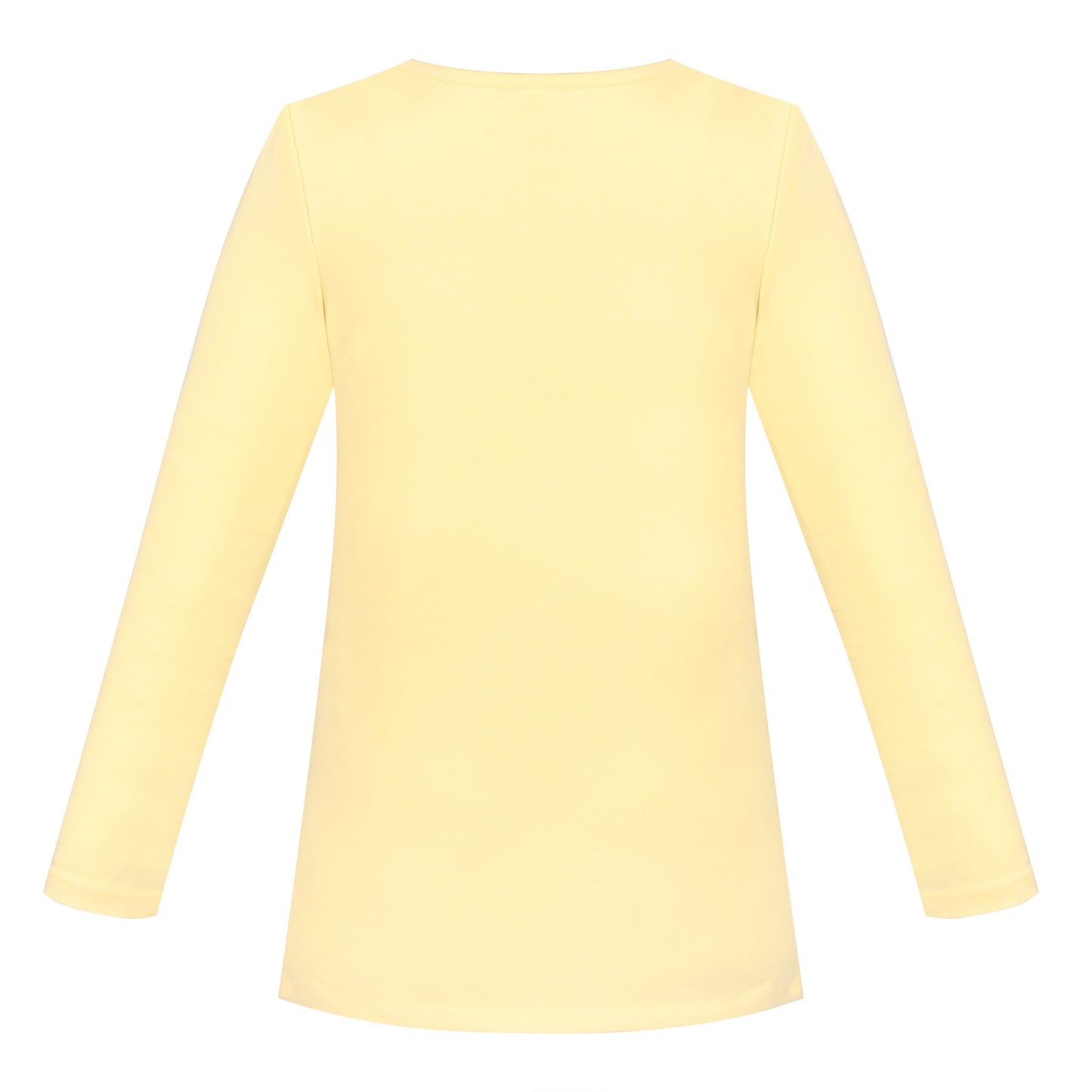 Girls Tee Purple Unicorn Magical Soft Cotton Ruffle Long Sleeve Casual Yellow