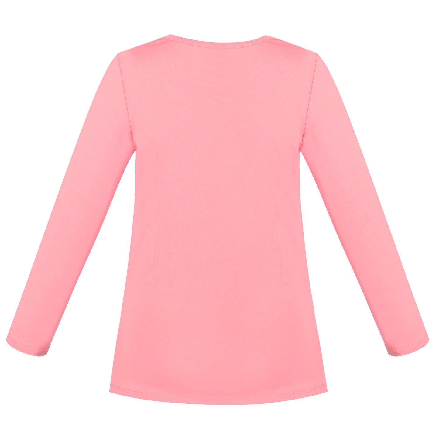 Girls Tee Purple Unicorn Magical Soft Cotton Ruffle Long Sleeve Casual Pink