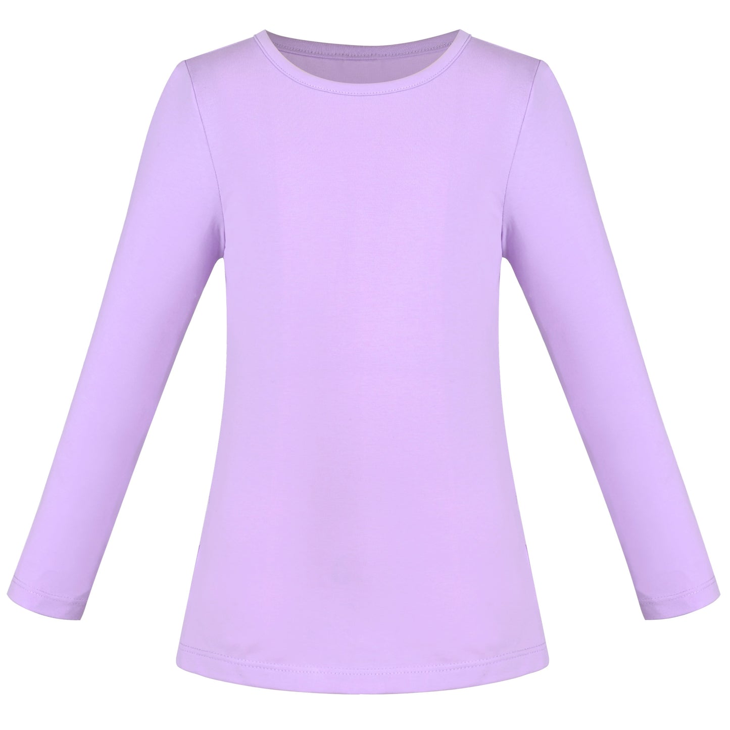 Girls Tee Purple Unicorn Magical Soft Cotton Ruffle Long Sleeve Casual Purple