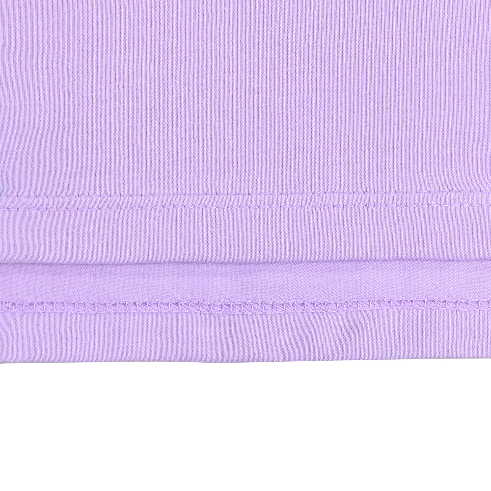Girls Tee Purple Unicorn Magical Soft Cotton Ruffle Long Sleeve Casual Purple