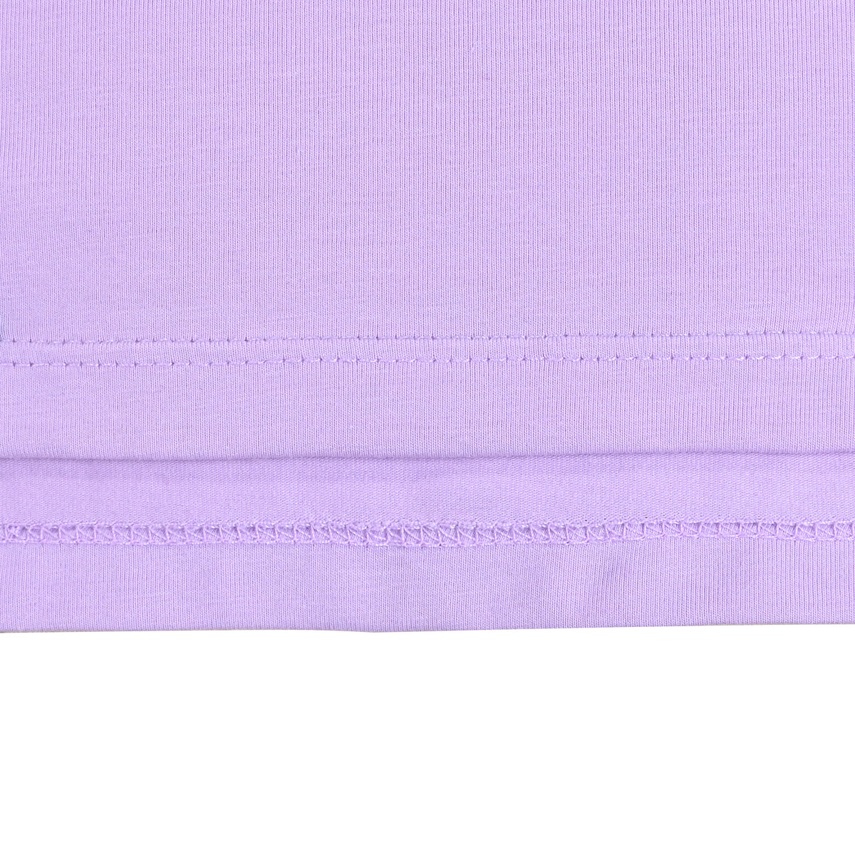 Girls Tee Purple Unicorn Magical Soft Cotton Ruffle Long Sleeve Casual - Plain Purple