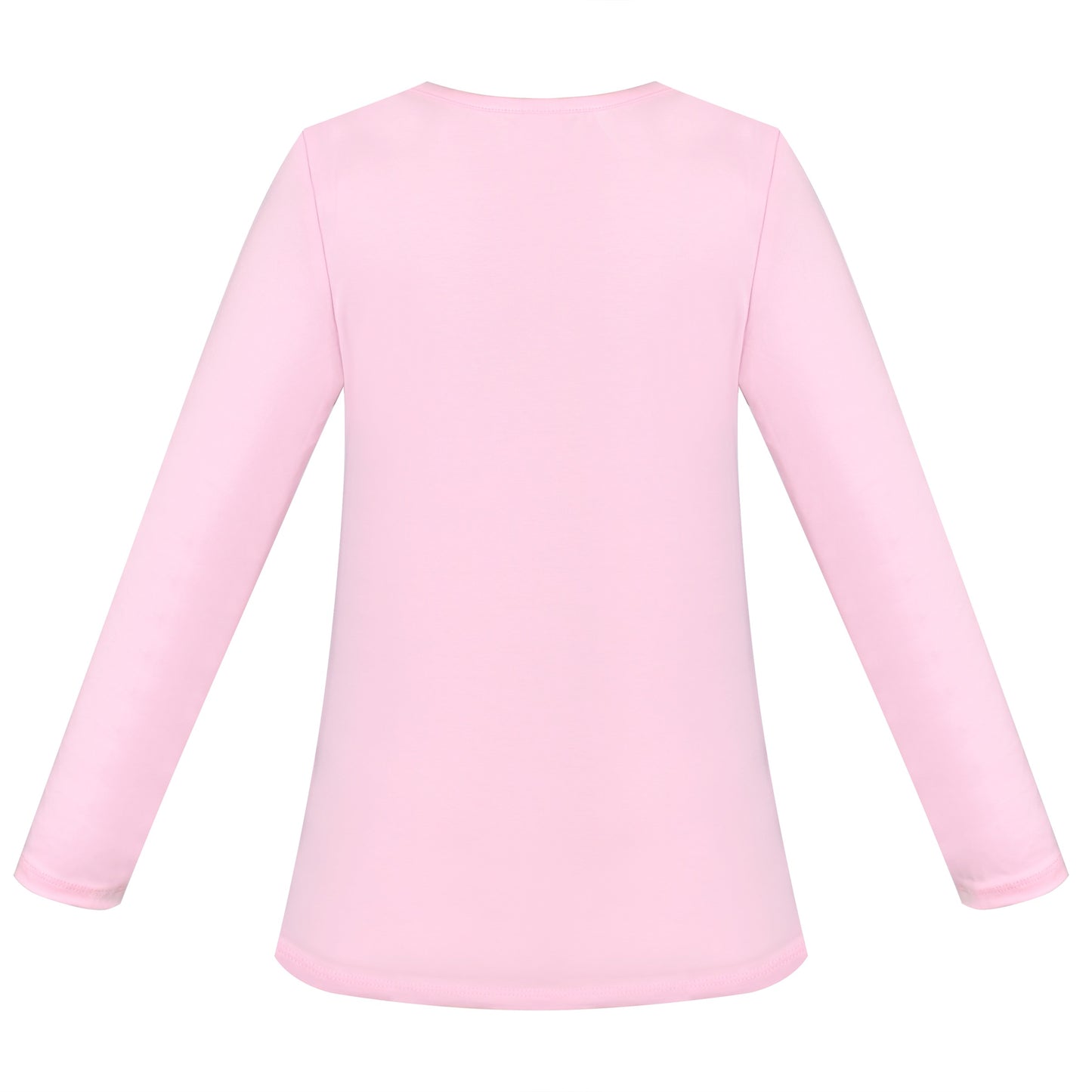 Girls Tee Purple Unicorn Magical Soft Cotton Ruffle Long Sleeve Casual Pink