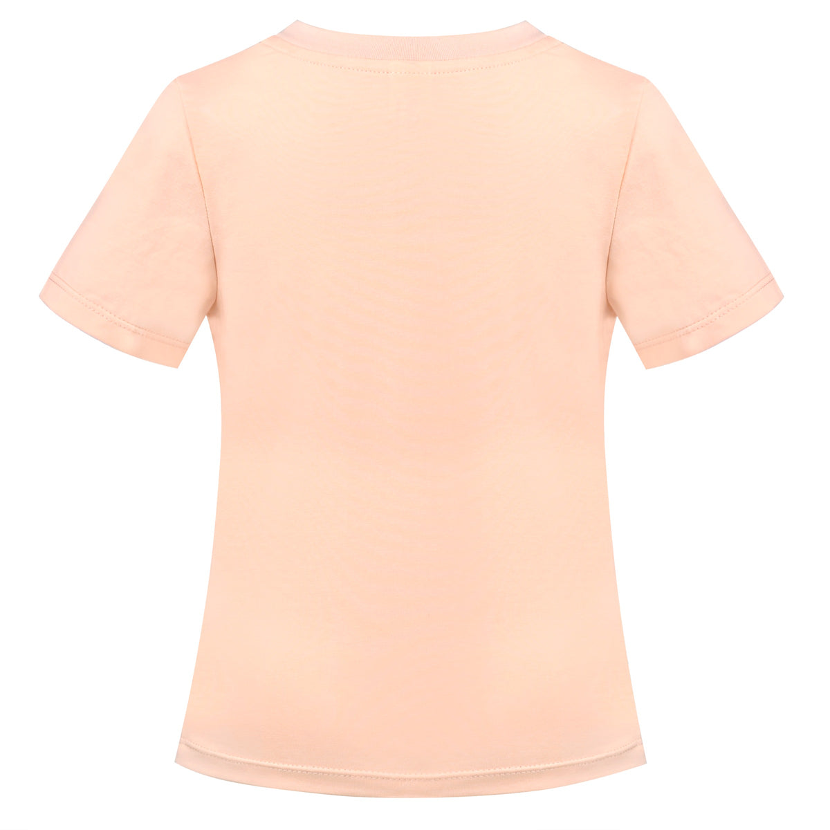 Girls T-shirt Crop Top Pink Lettuce Trim Ribbed Knit Crewneck Daily - Plain Yellow