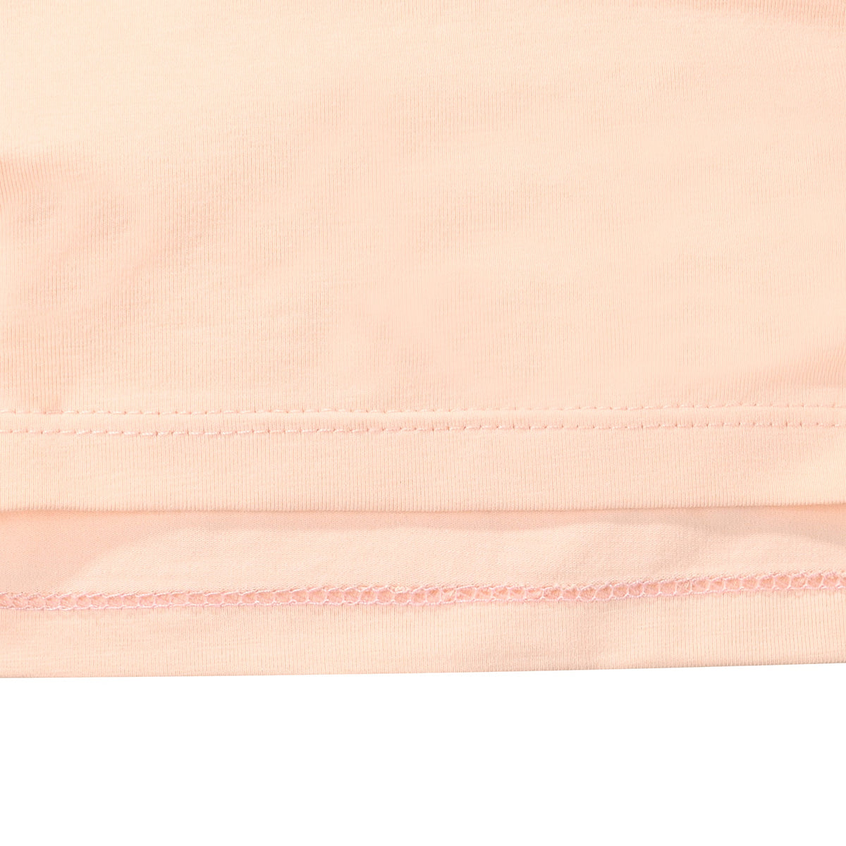 Girls T-shirt Crop Top Pink Lettuce Trim Ribbed Knit Crewneck Daily - Plain Yellow