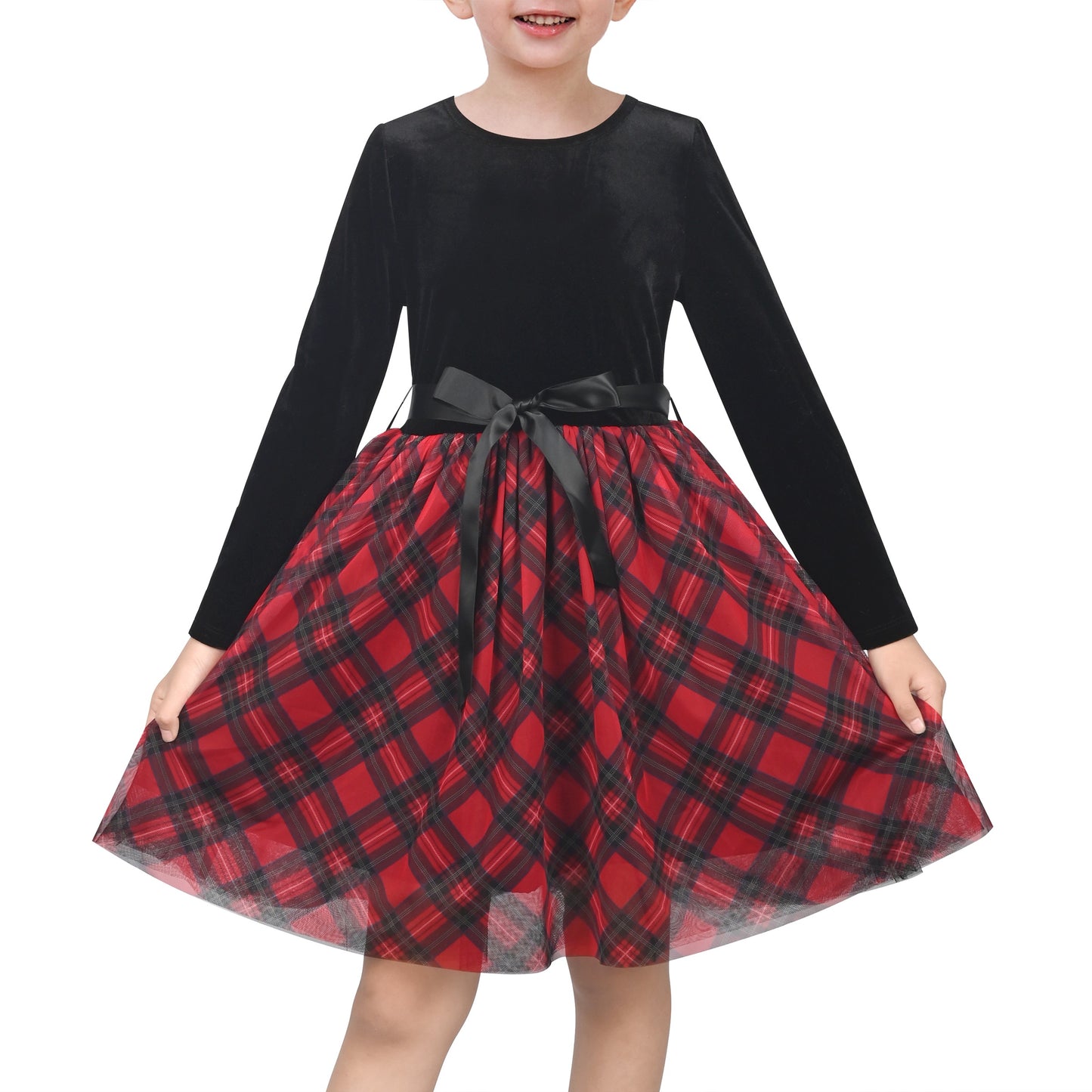 Girls Dress Rust Copper Velvet Polka Dot Plain Tulle Vintage Twirly Fall Holiday Black