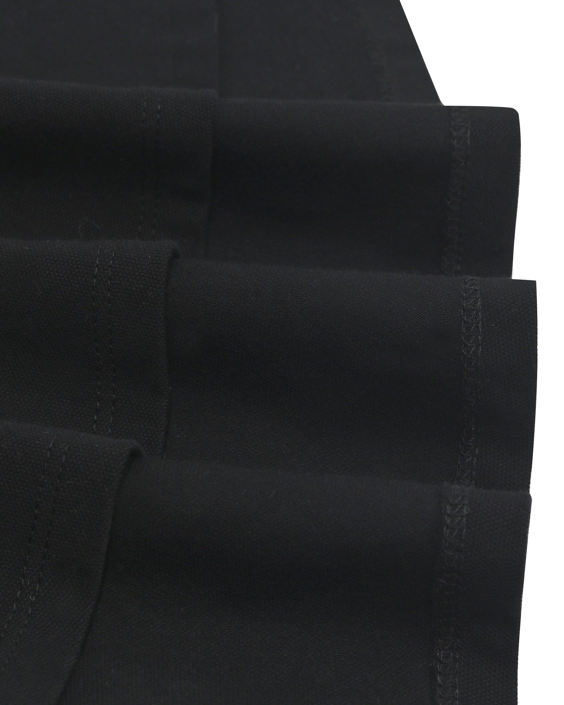 Girls Dress Knit Polo Collar Student Classic Casual Back to School Everyday Black