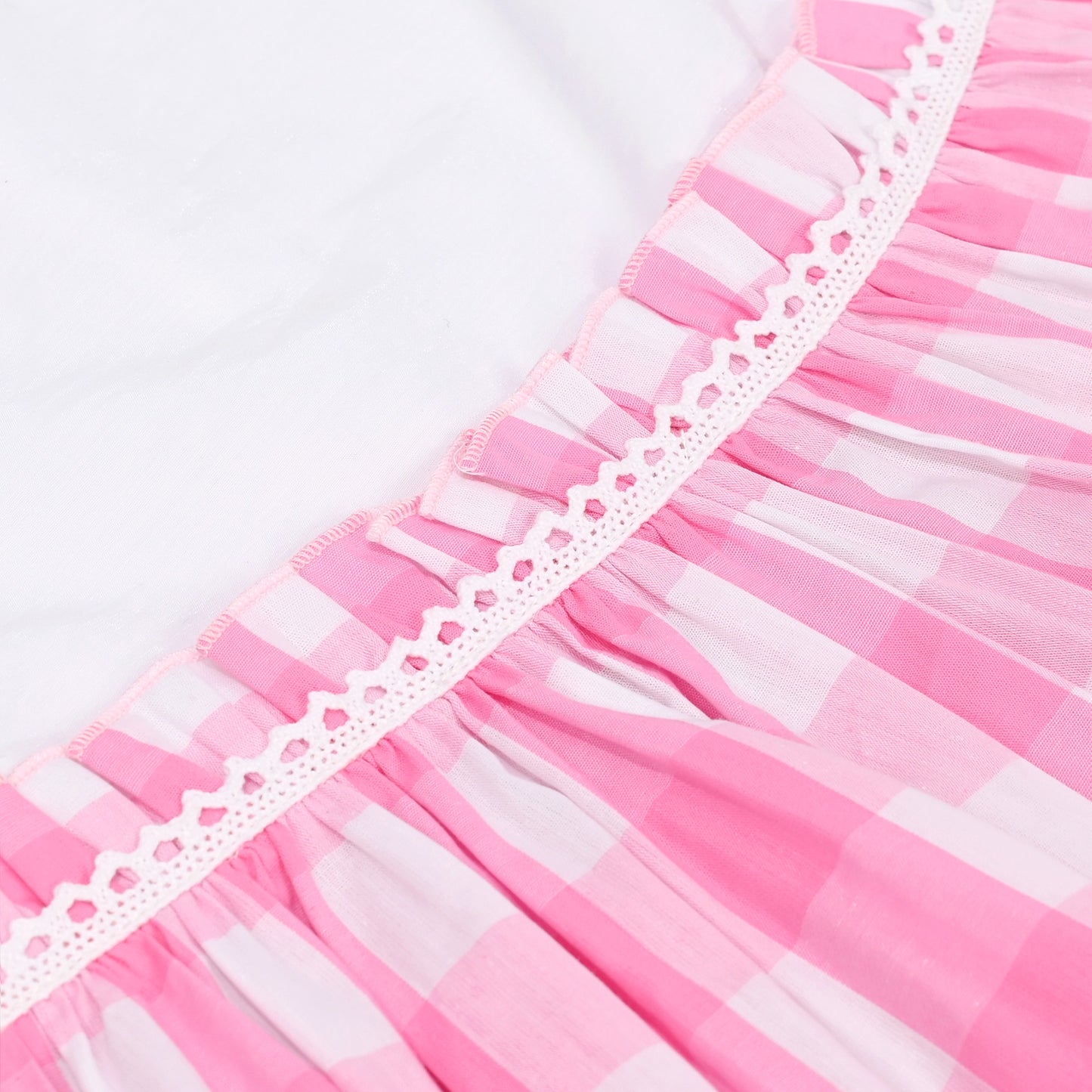 Girls Dress St Patrick Shamrock Irish Holiday Gingham Sundress Daily Pink