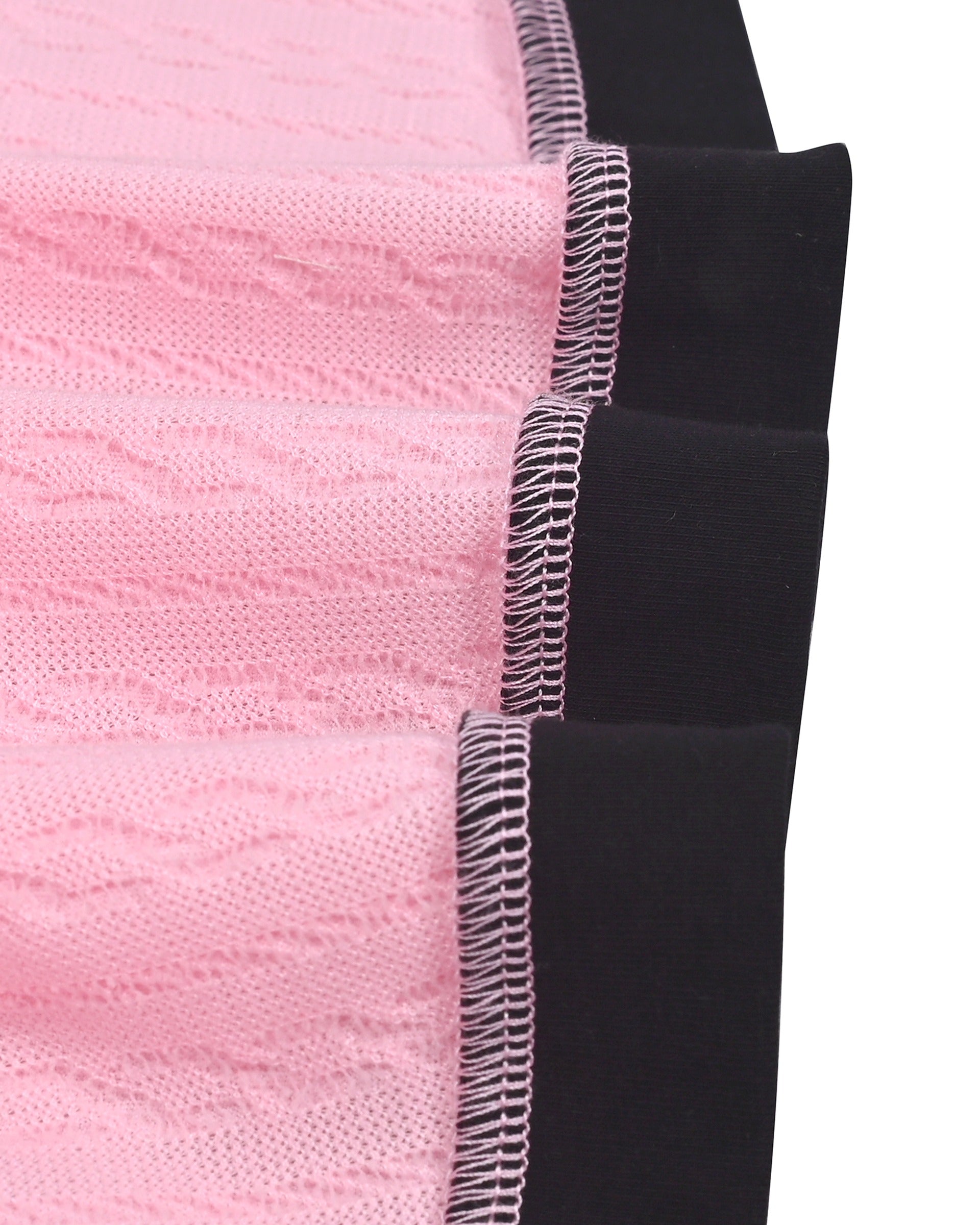 Girls Dress Rose Pink Cable Knit Striped Casual Long Sleeve Cotton Pink