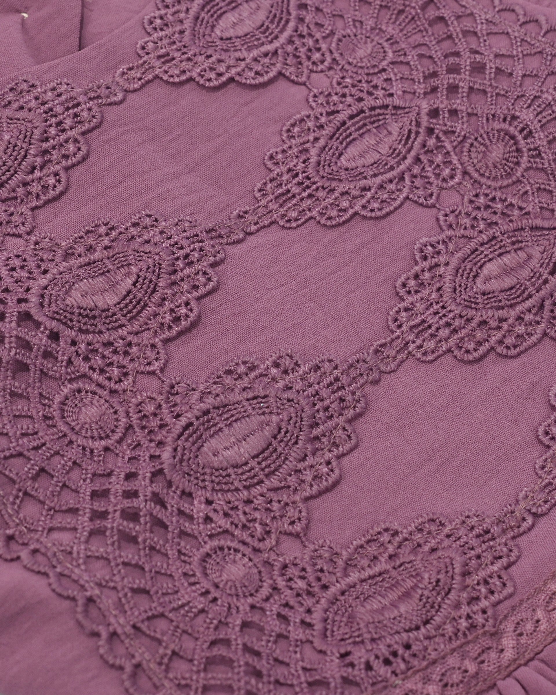 Flower Girls Dress Blue Hi-lo Lace V Back Fancy Wedding Purple