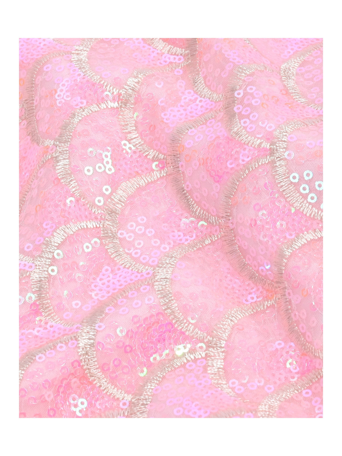 Girls Dress Peach Sequin Mermaid High Low Tulle Party Gown Fantasy Beach Formal Pageant - Pink Tail
