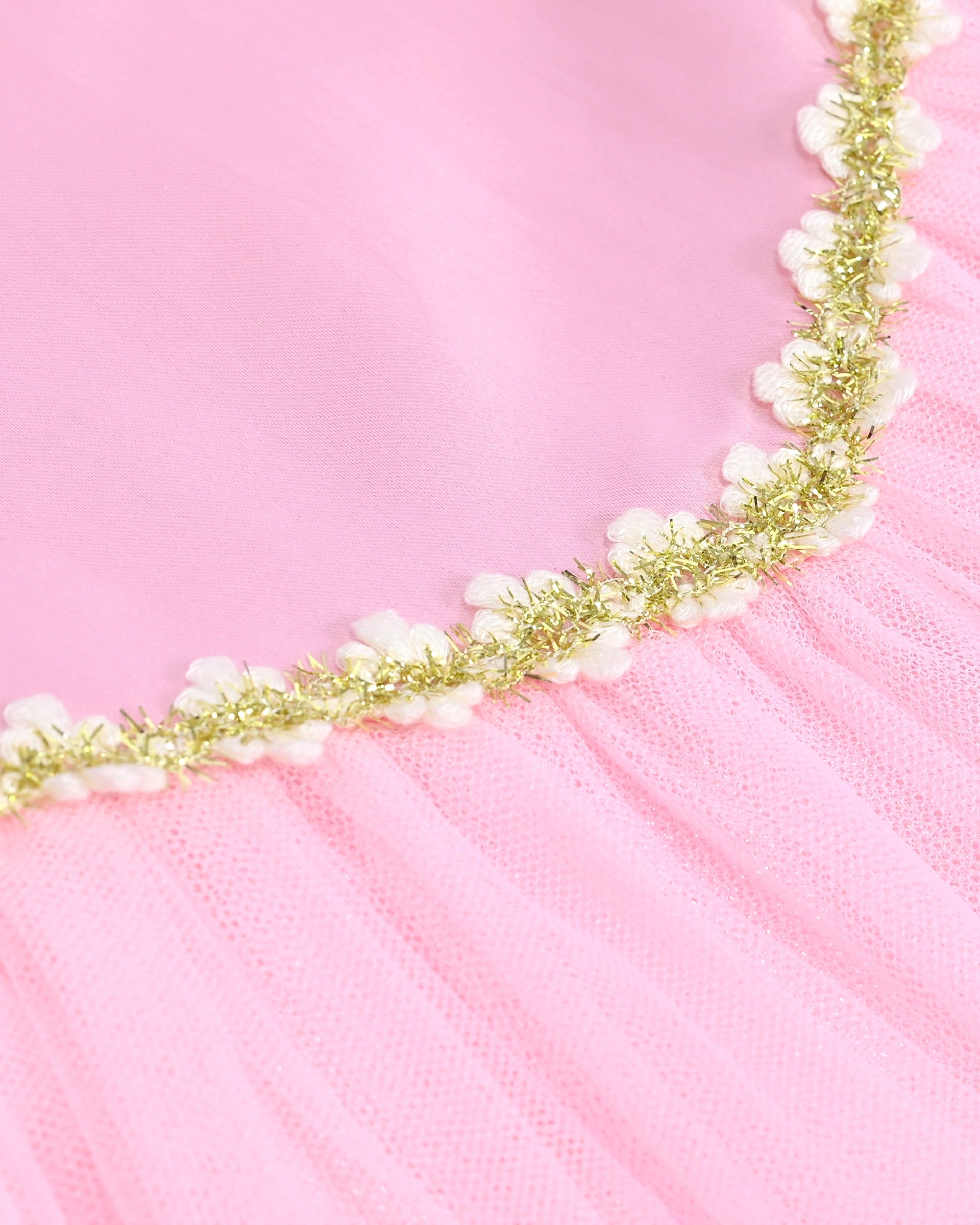 Flower Girls Dress Short Sleeve Applique Embroidery Wedding Party Pageant Dresses Pink