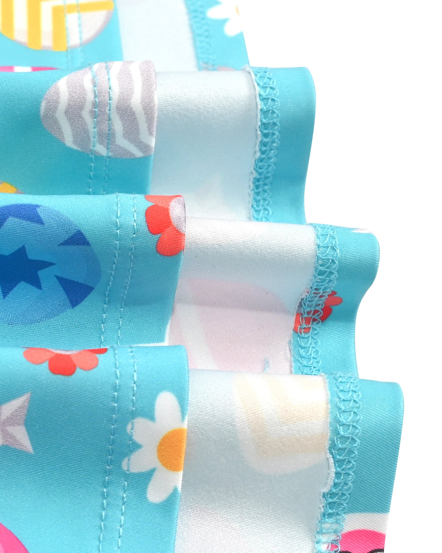 Girls Dress Blue Unicorn Short Sleeve Casual Dress Blue